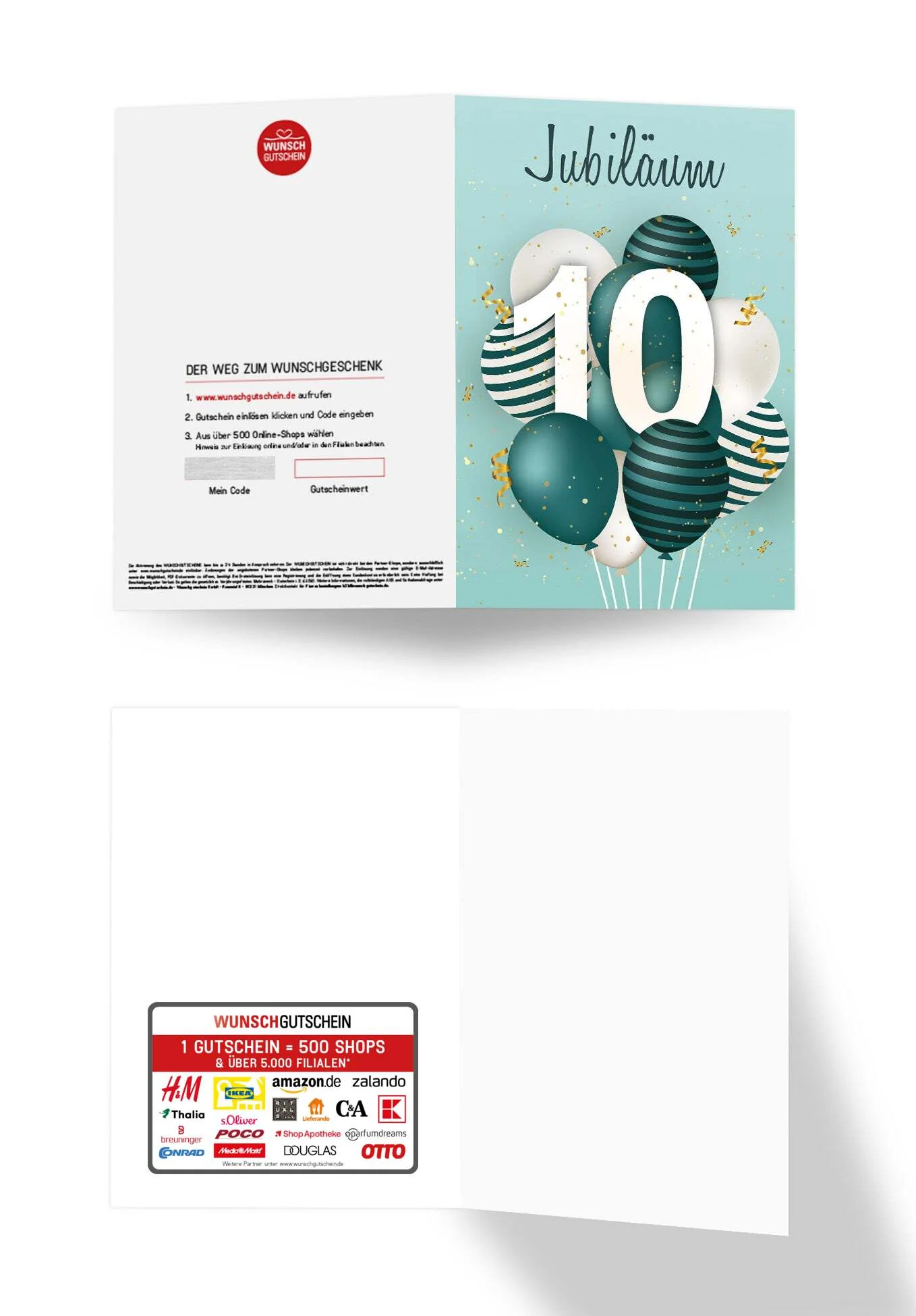 10 Jahre Jubiläum - Ballons Grün PDF - Image 3