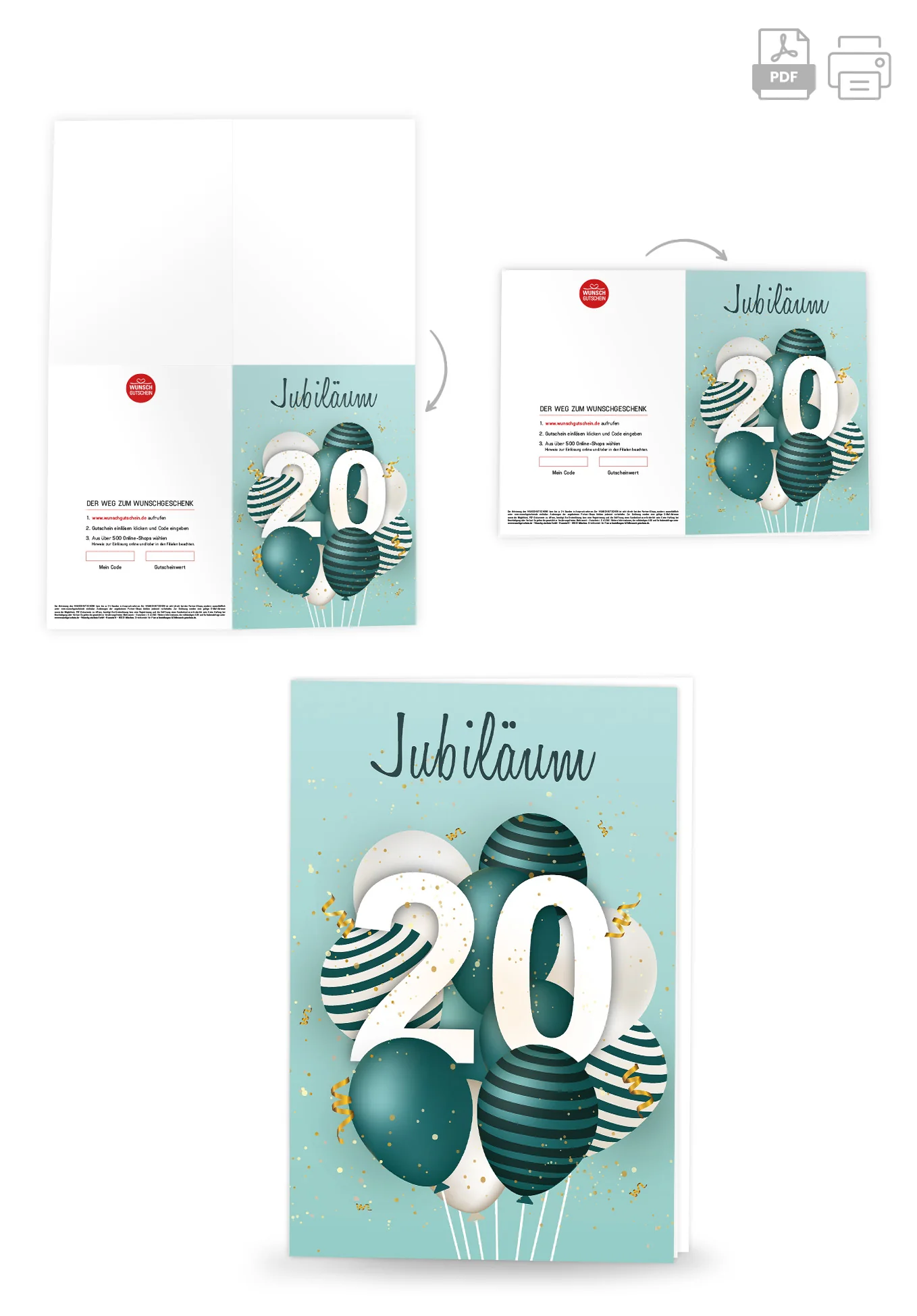 20 Jahre Jubiläum - Ballons Grün - Image 4