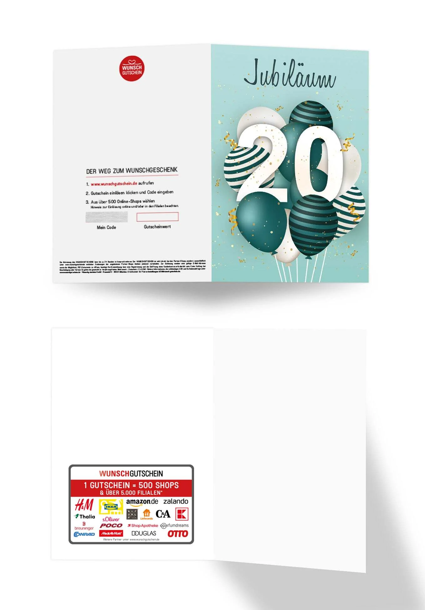 20 Jahre Jubiläum - Ballons Grün PDF - Image 3