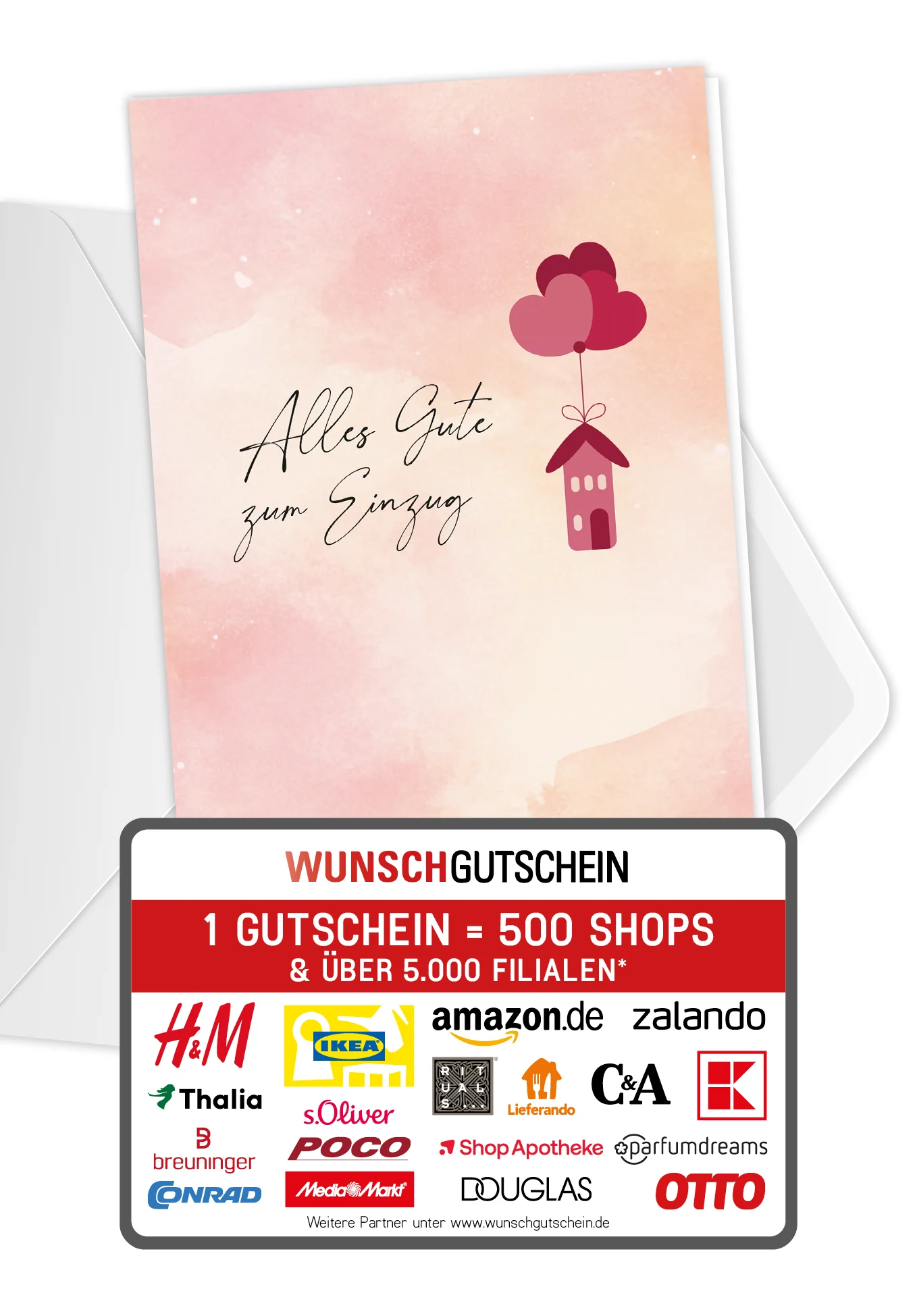 Alles Gute Einzug - Herz Haus