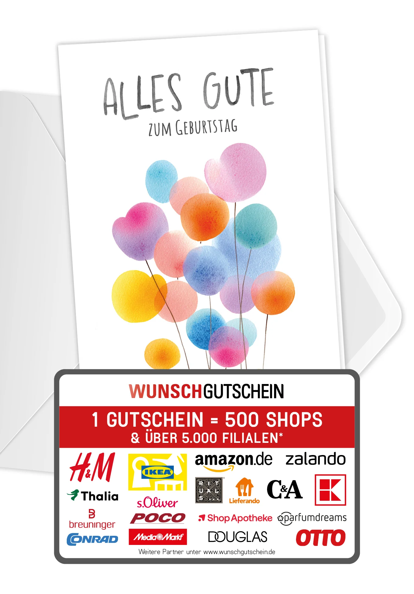 Alles Gute Geburtstag - Ballons Bunt PDF