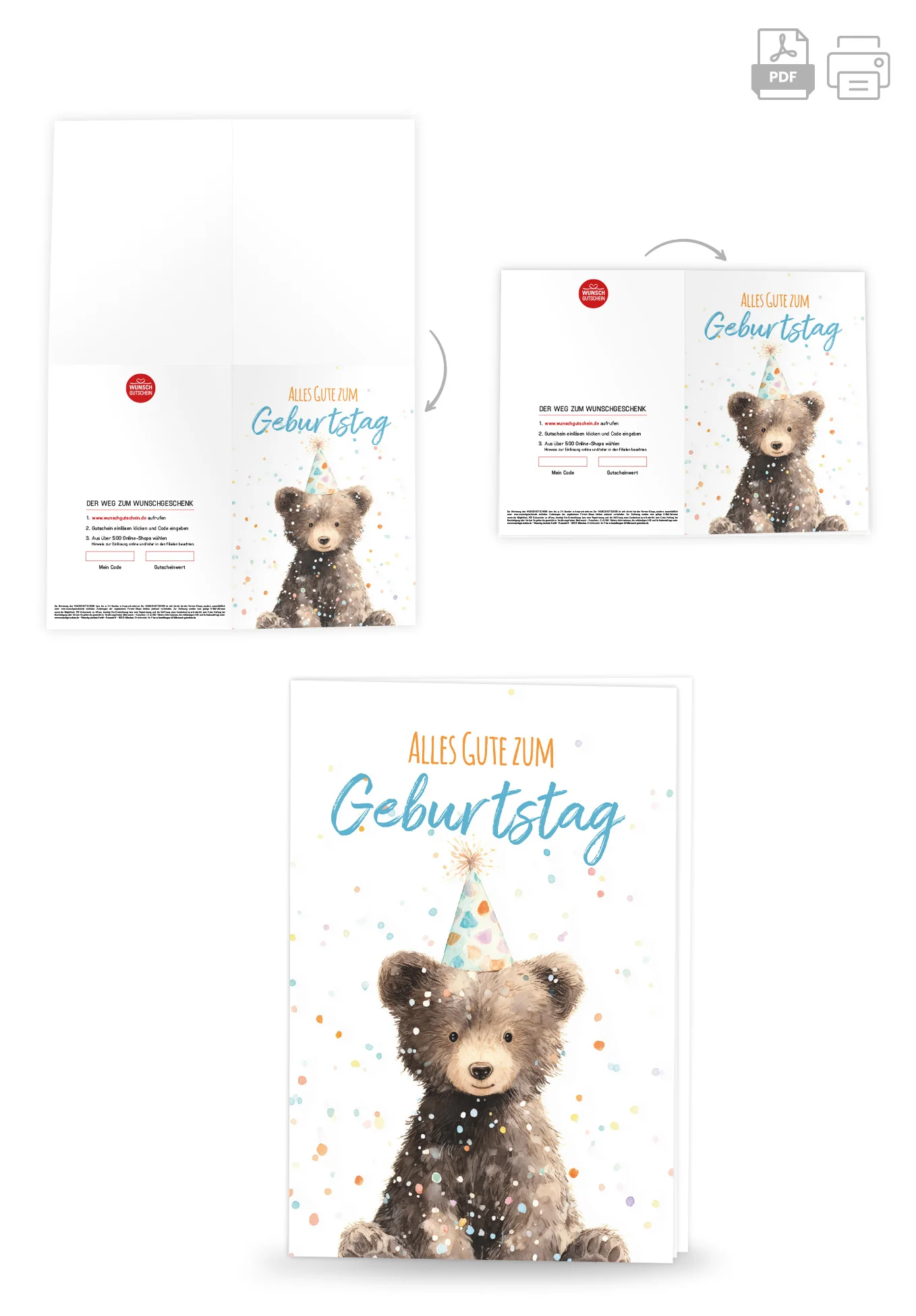 Alles Gute zum Geburtstag - Bär PDF - Image 4