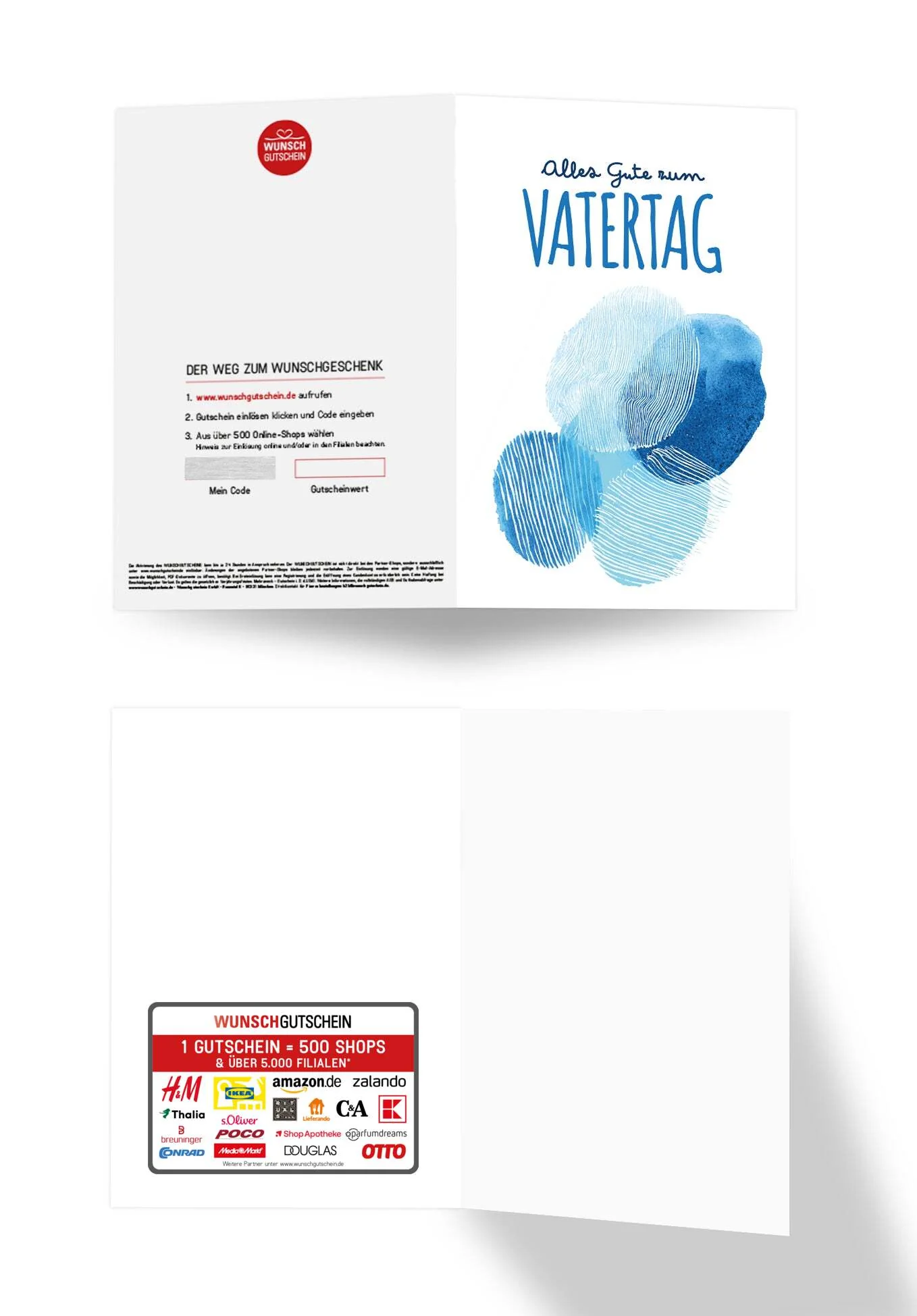 Alles Gute zum Vatertag - Blaue Formen - Image 3
