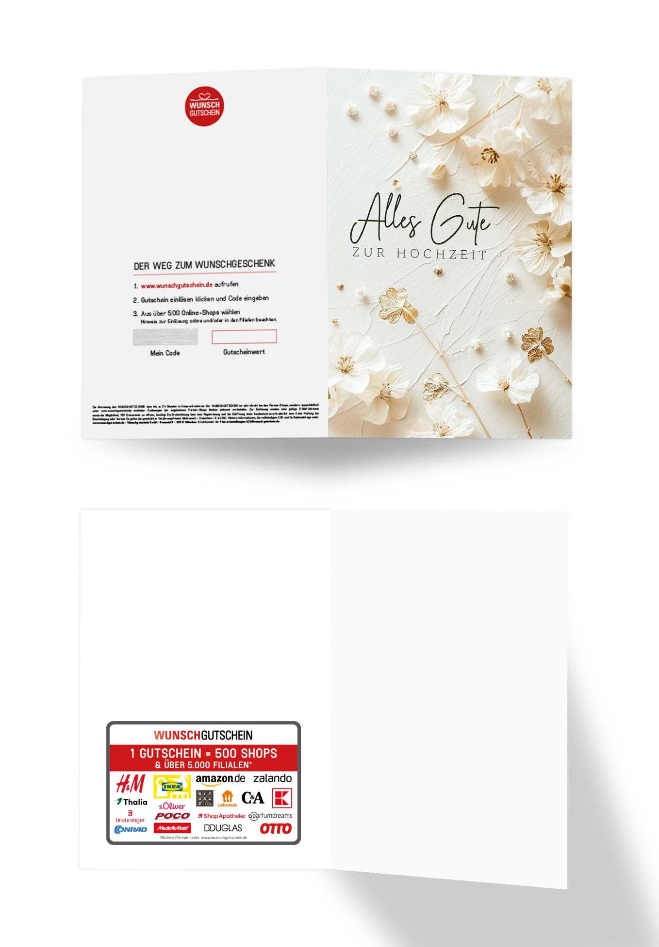 Alles Gute zur Hochzeit - Blumen Weiss PDF - Image 3