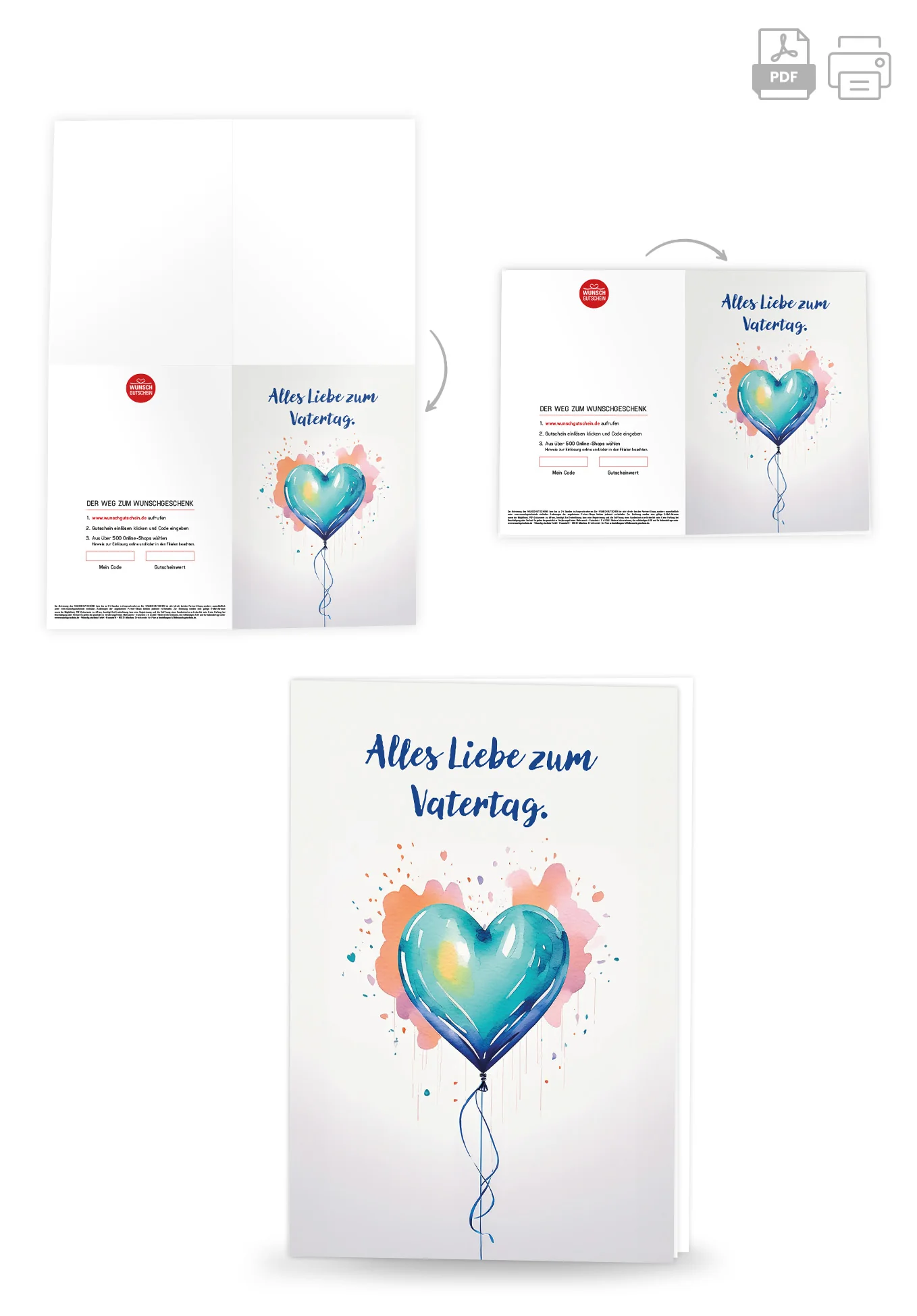 Alles Liebe Vatertag - Herz PDF - Image 4