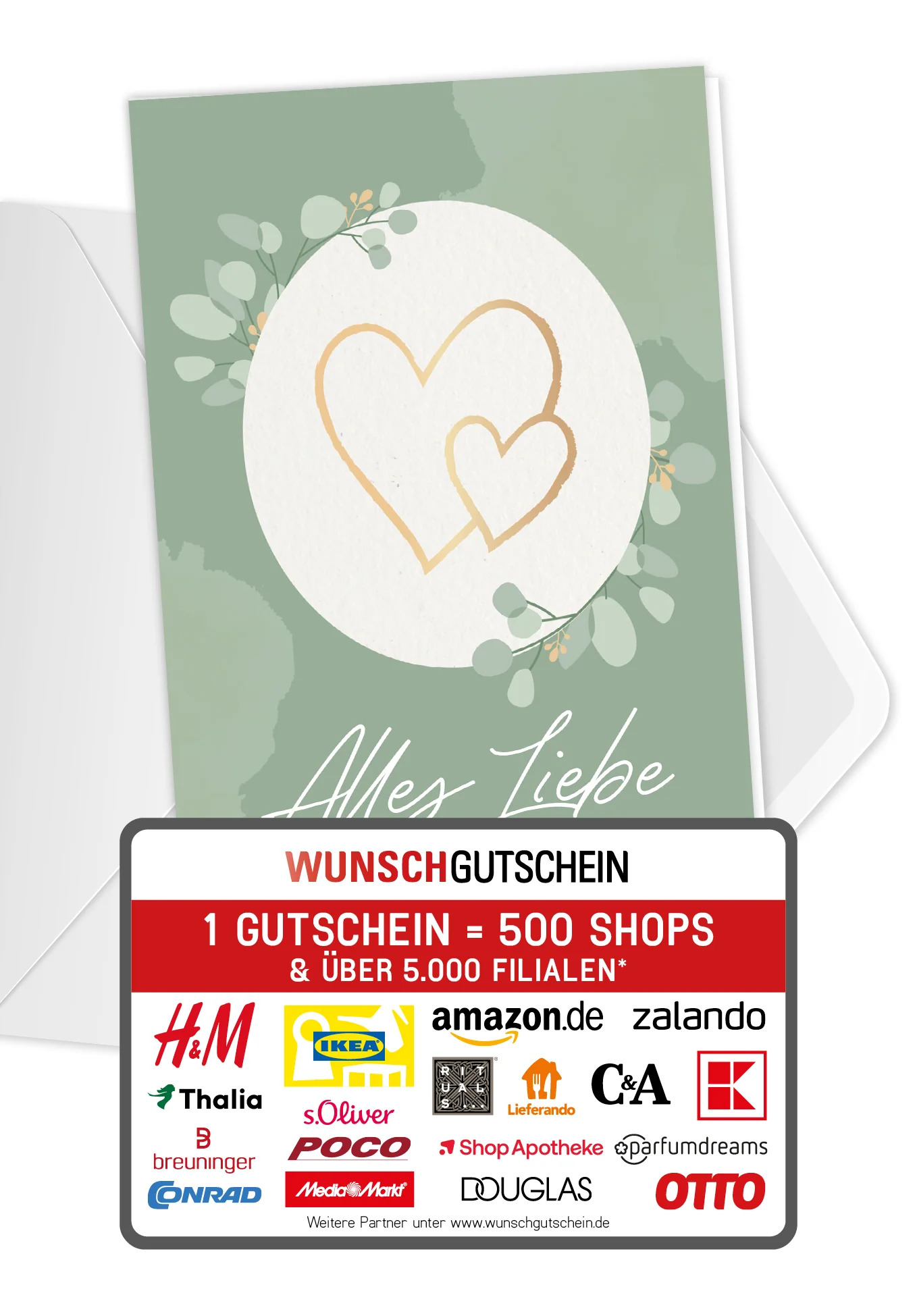 Alles Liebe zu eurer Hochzeit - Herzen Gold PDF
