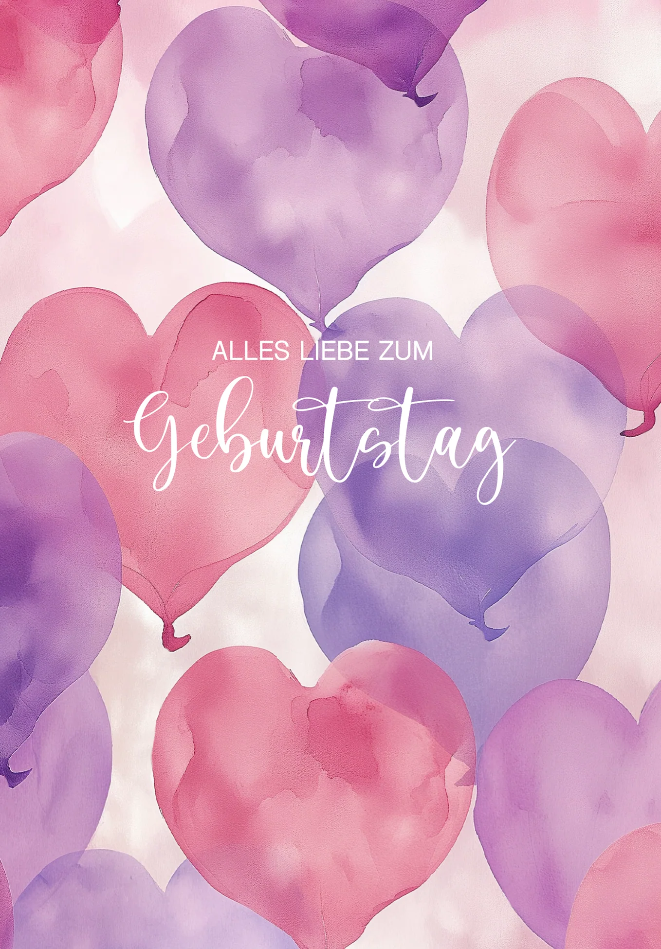 Alles Liebe zum Geburtstag - Herzen Pink - Image 2
