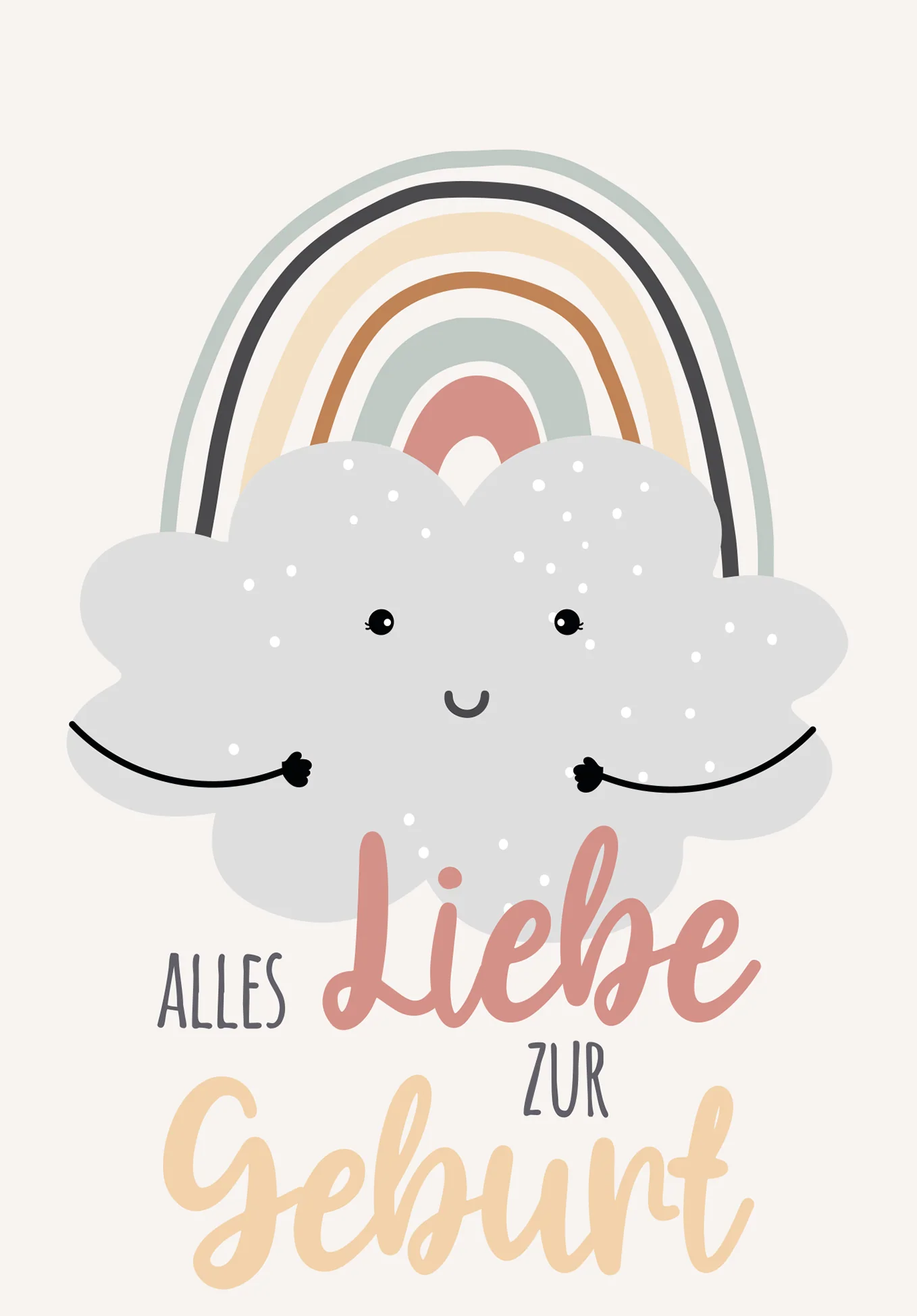 Alles Liebe zur Geburt - Wolke Regenbogen - Image 2