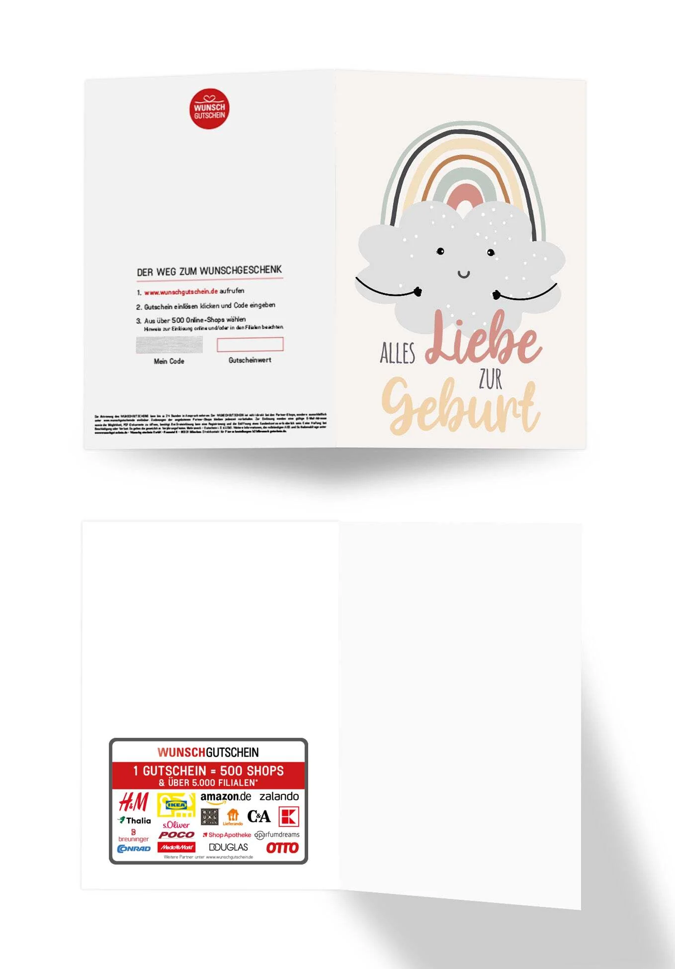 Alles Liebe zur Geburt - Wolke Regenbogen PDF - Image 3