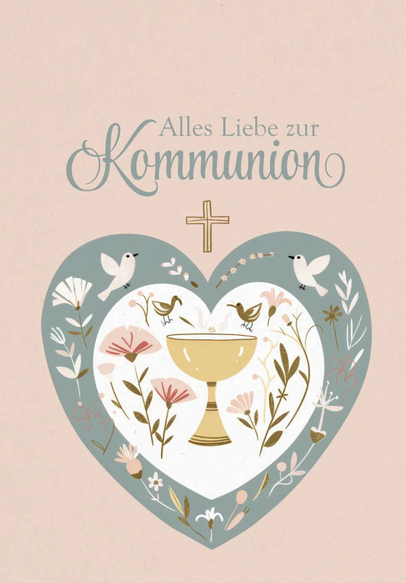 Alles Liebe zur Kommunion - Herz Vögel PDF - Image 2