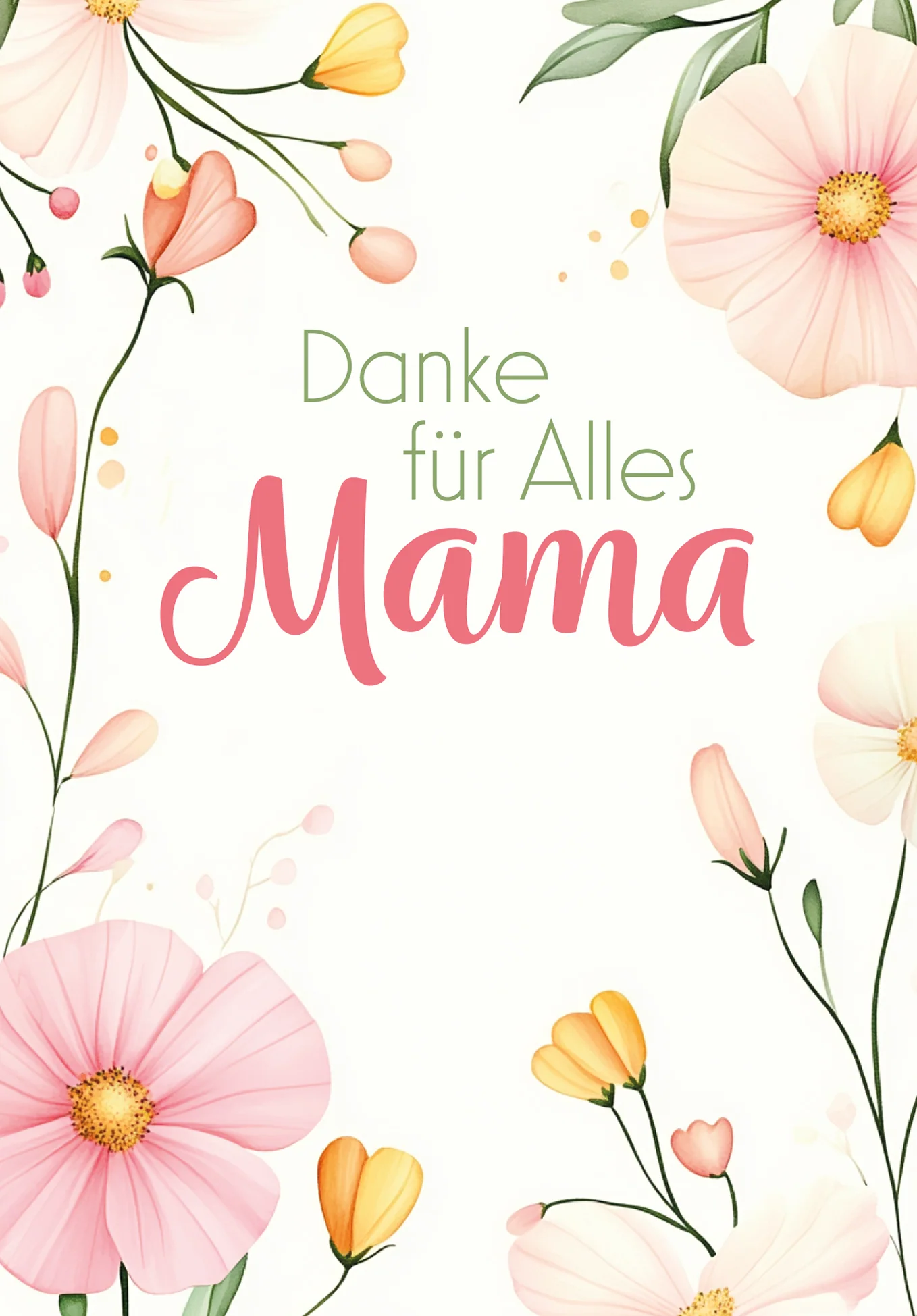 Danke für Alles Mama - Blumenrahmen - Image 2