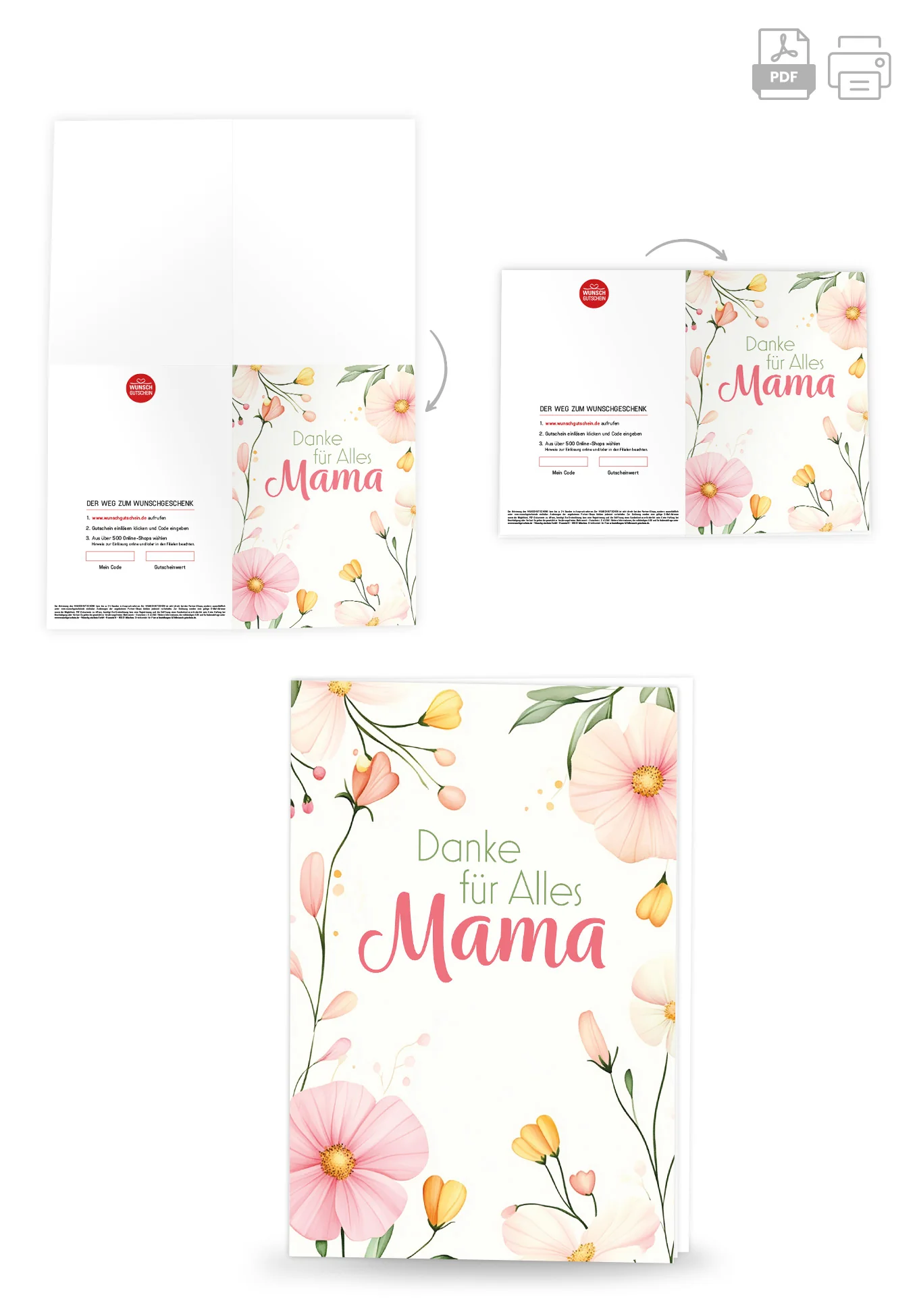 Danke für Alles Mama - Blumenrahmen - Image 4