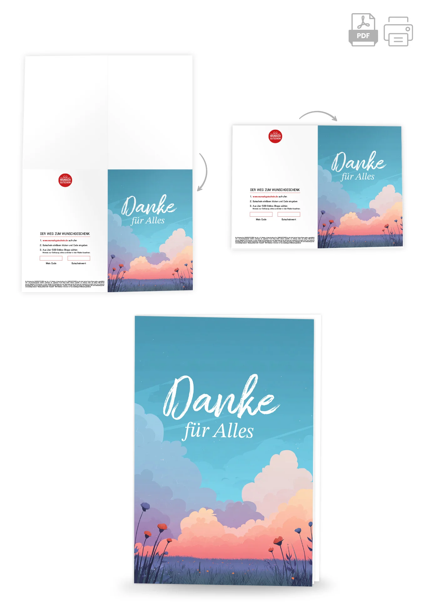 Danke für Alles - Bunte Wolken PDF - Image 4