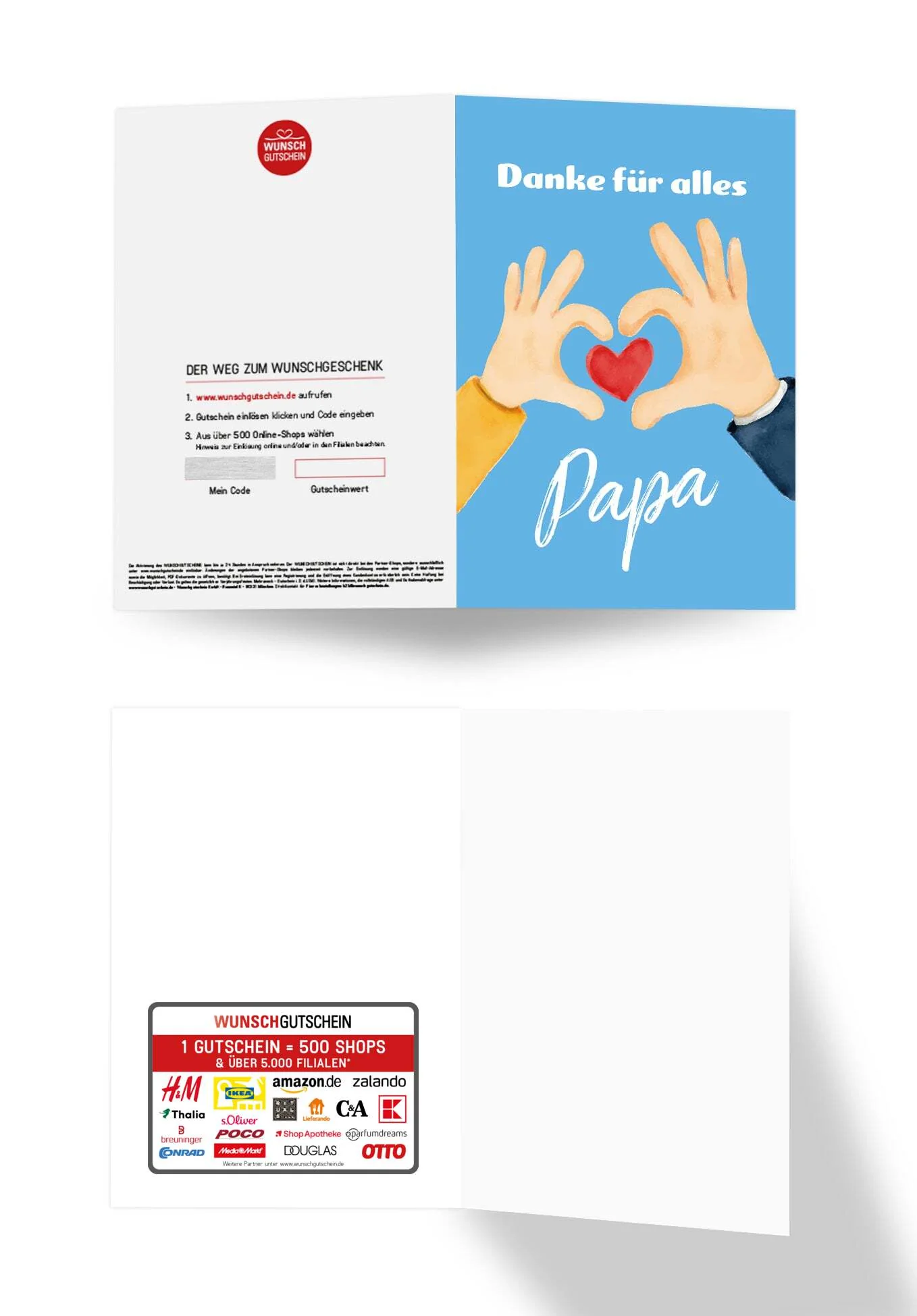 Danke für alles Papa - Hände mit Herz - Image 3