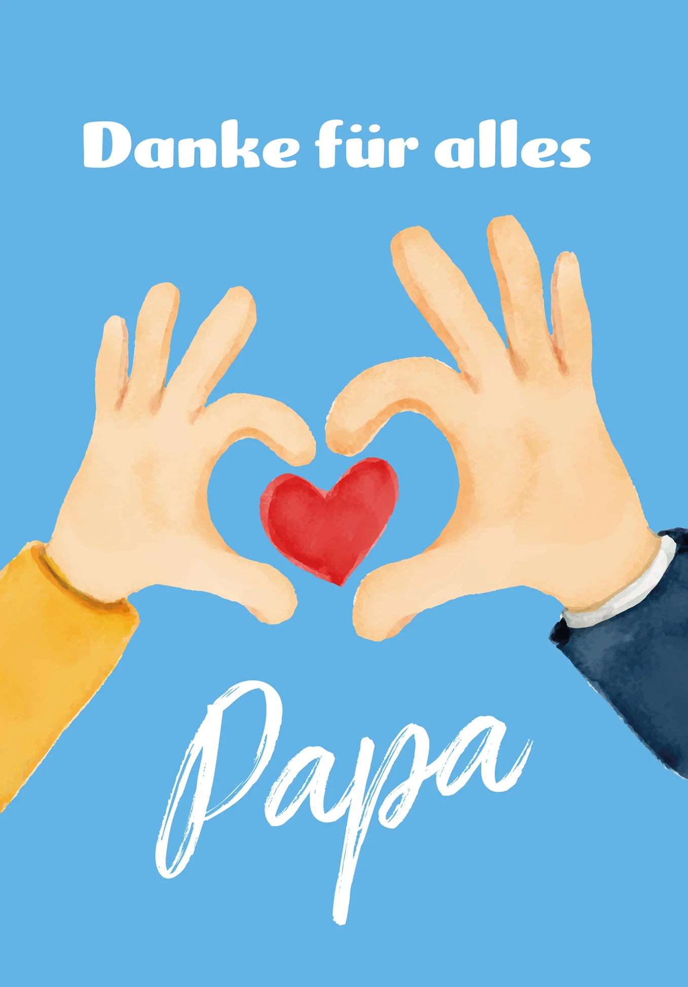 Danke für alles Papa - Hände mit Herz PDF - Image 2
