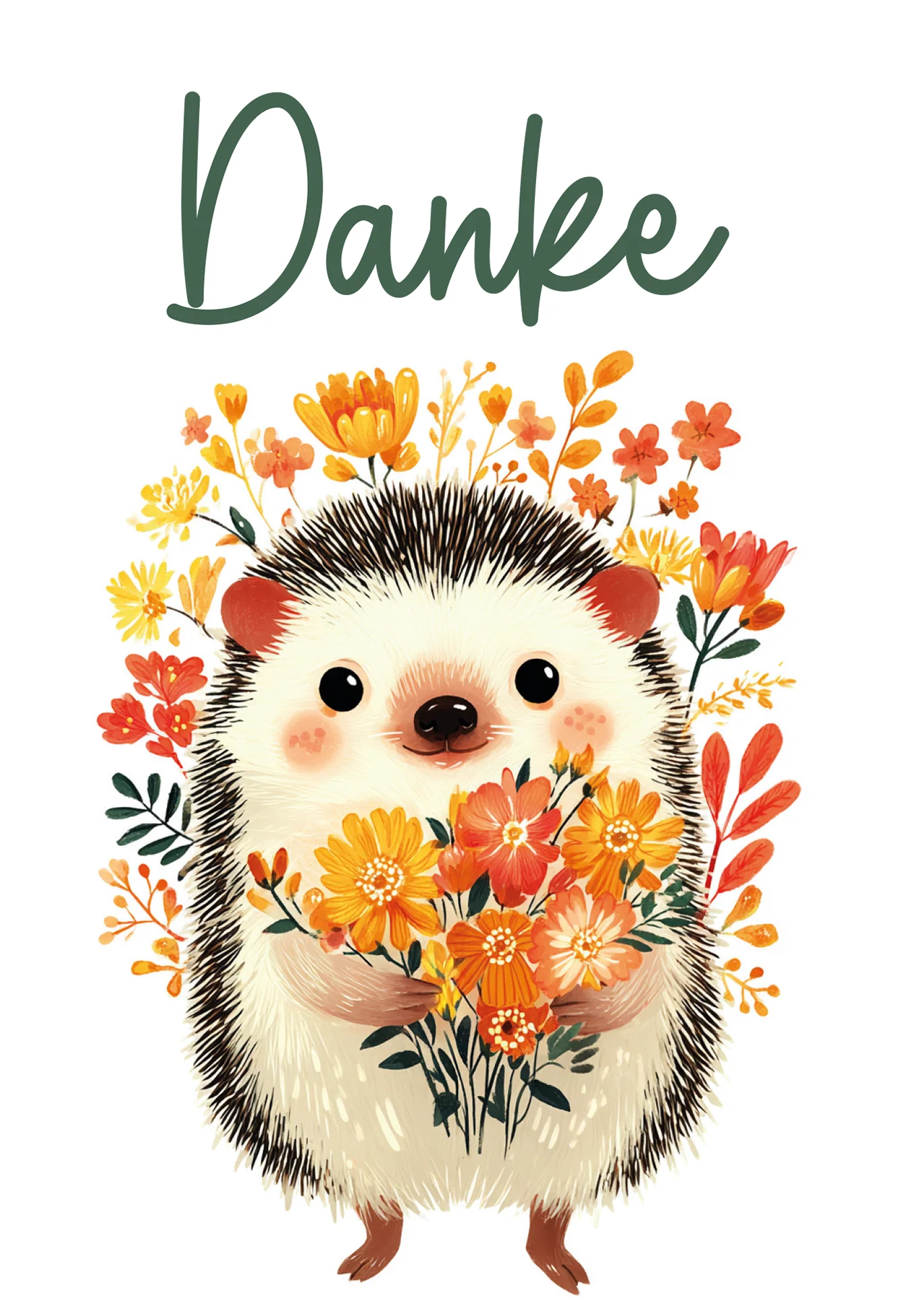 Danke - Igel Blumen PDF - Image 2