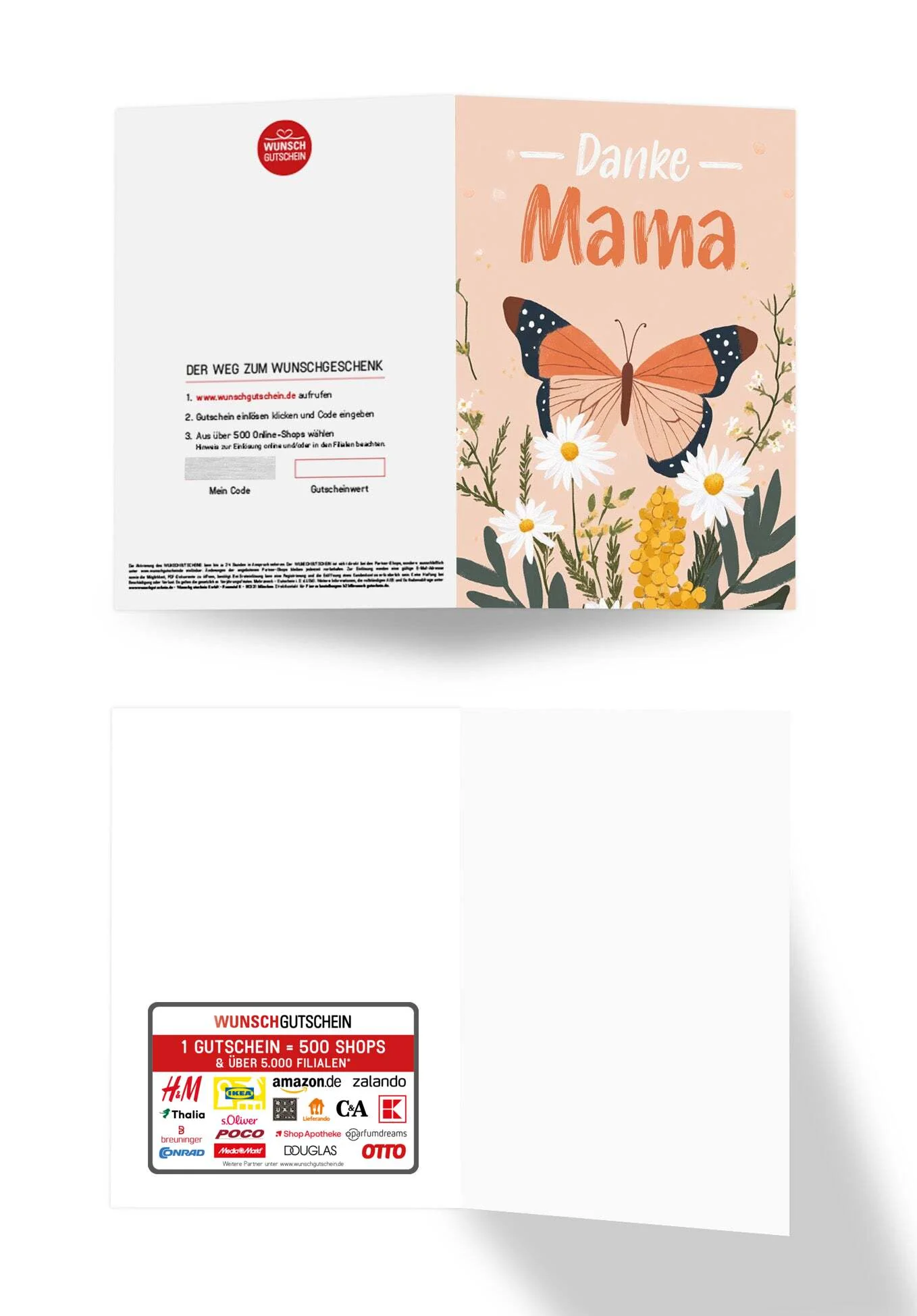 Danke Mama - Schmetterling Orange - Image 3