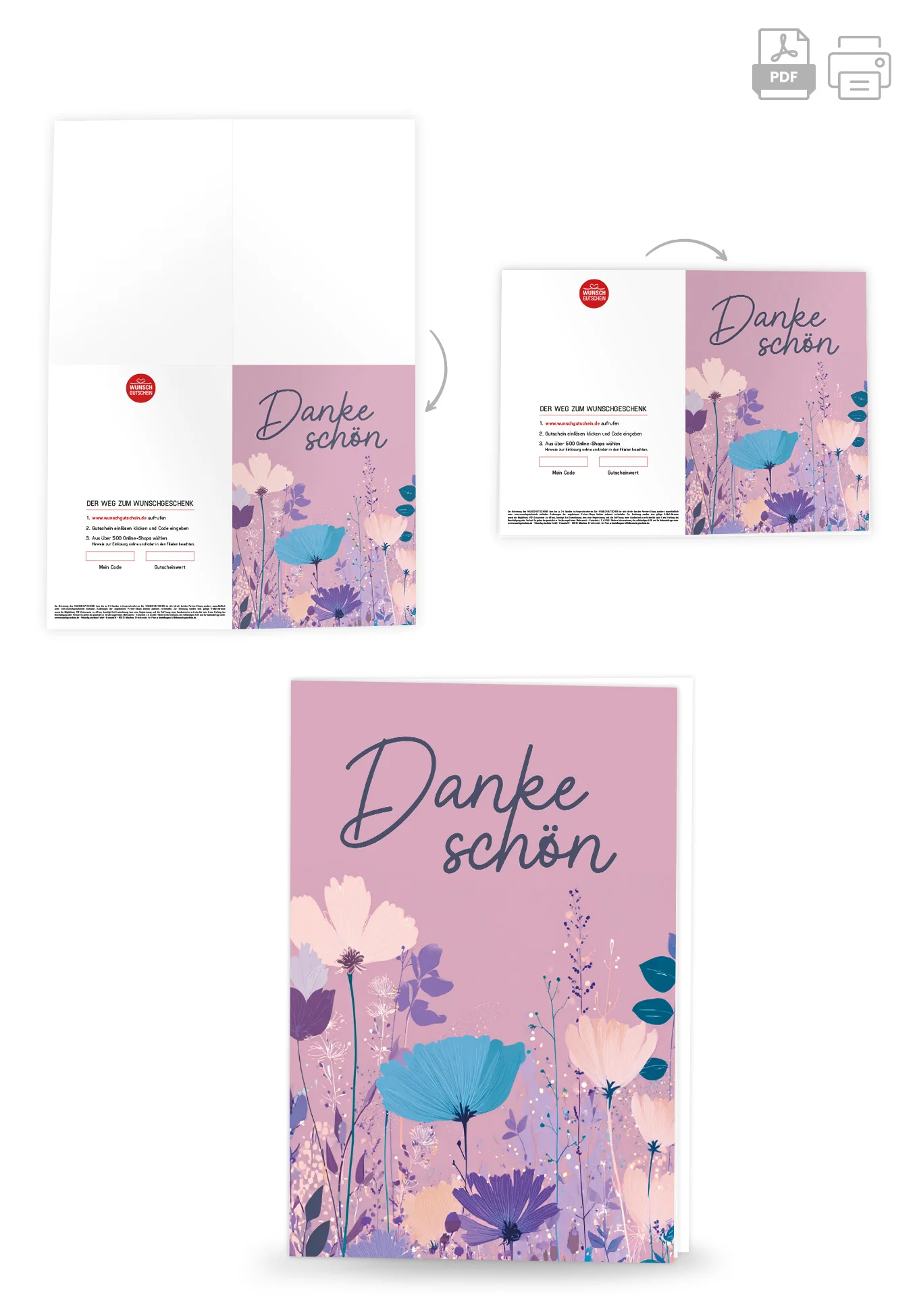 Dankeschön - Blumen Lila - Image 4