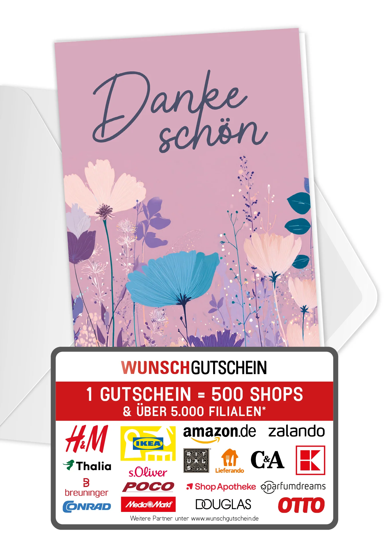 Dankeschön - Blumen Lila PDF