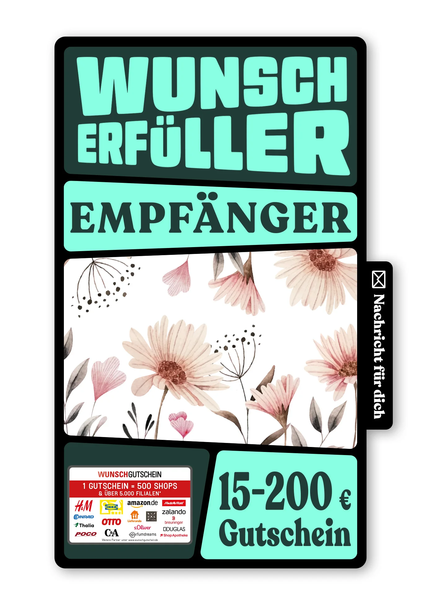 Digital - Alles Gute - Blumen weiß