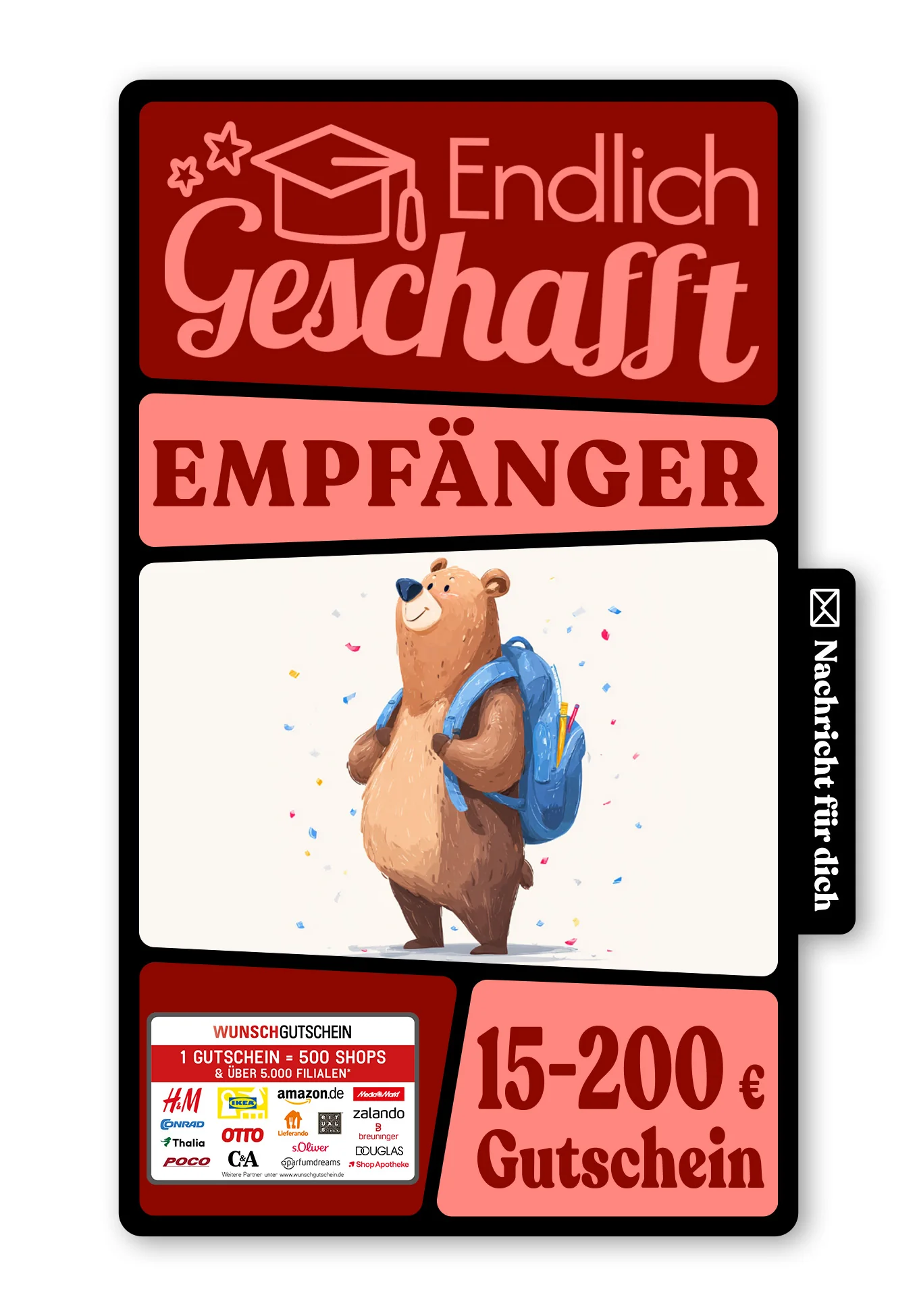 Digital - Alles Gute Schulanfang - Bär