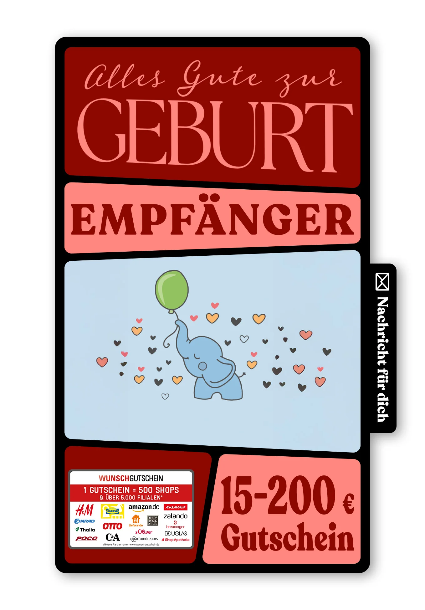 Digital - Alles Gute zur Geburt - Elefant