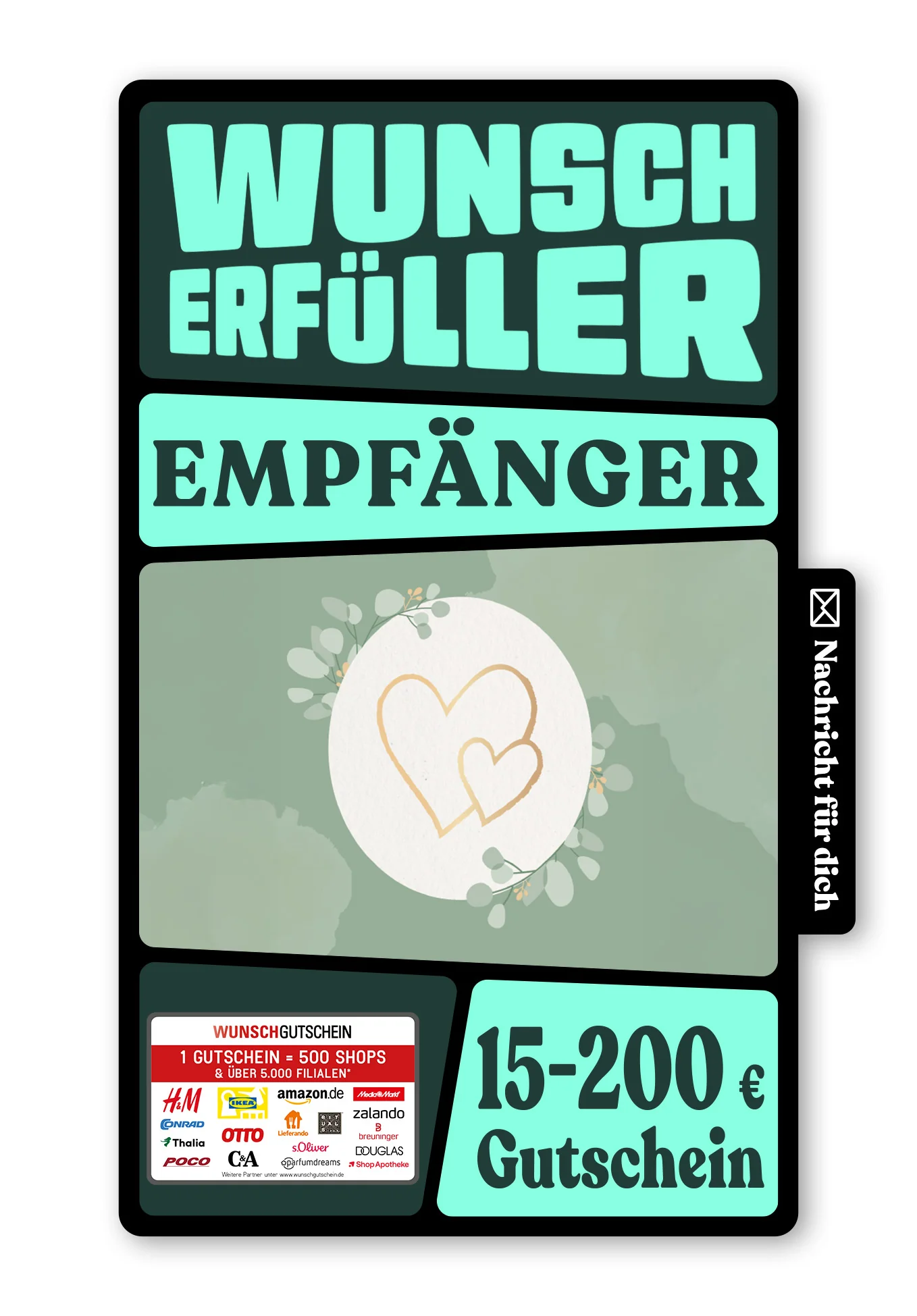 Digital - Alles Liebe zu eurer Hochzeit - Herzen Gold