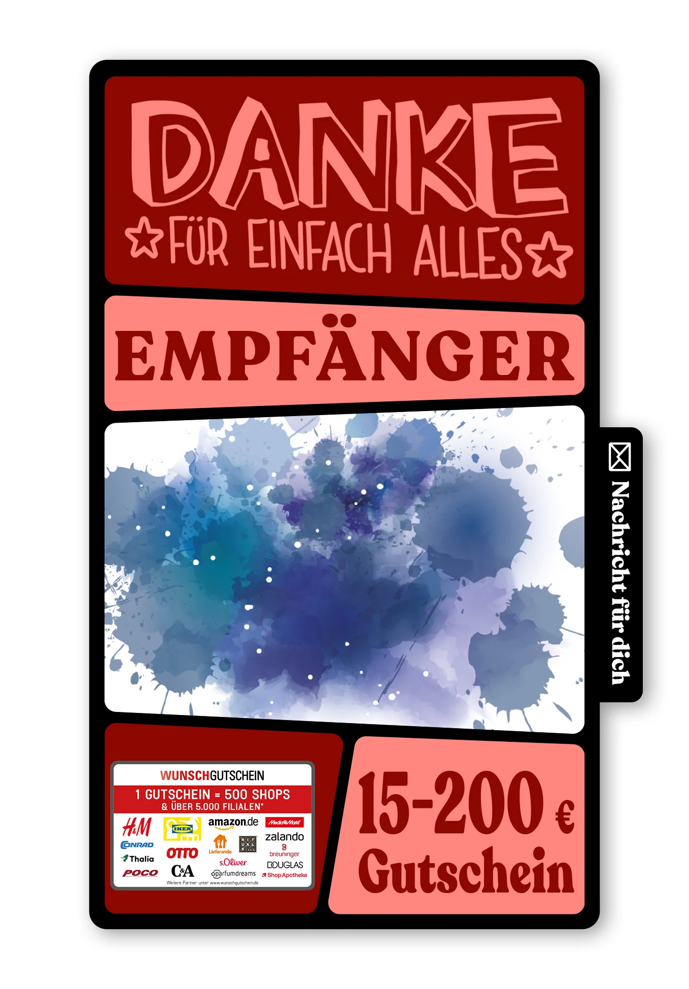 Digital - Danke - Blau