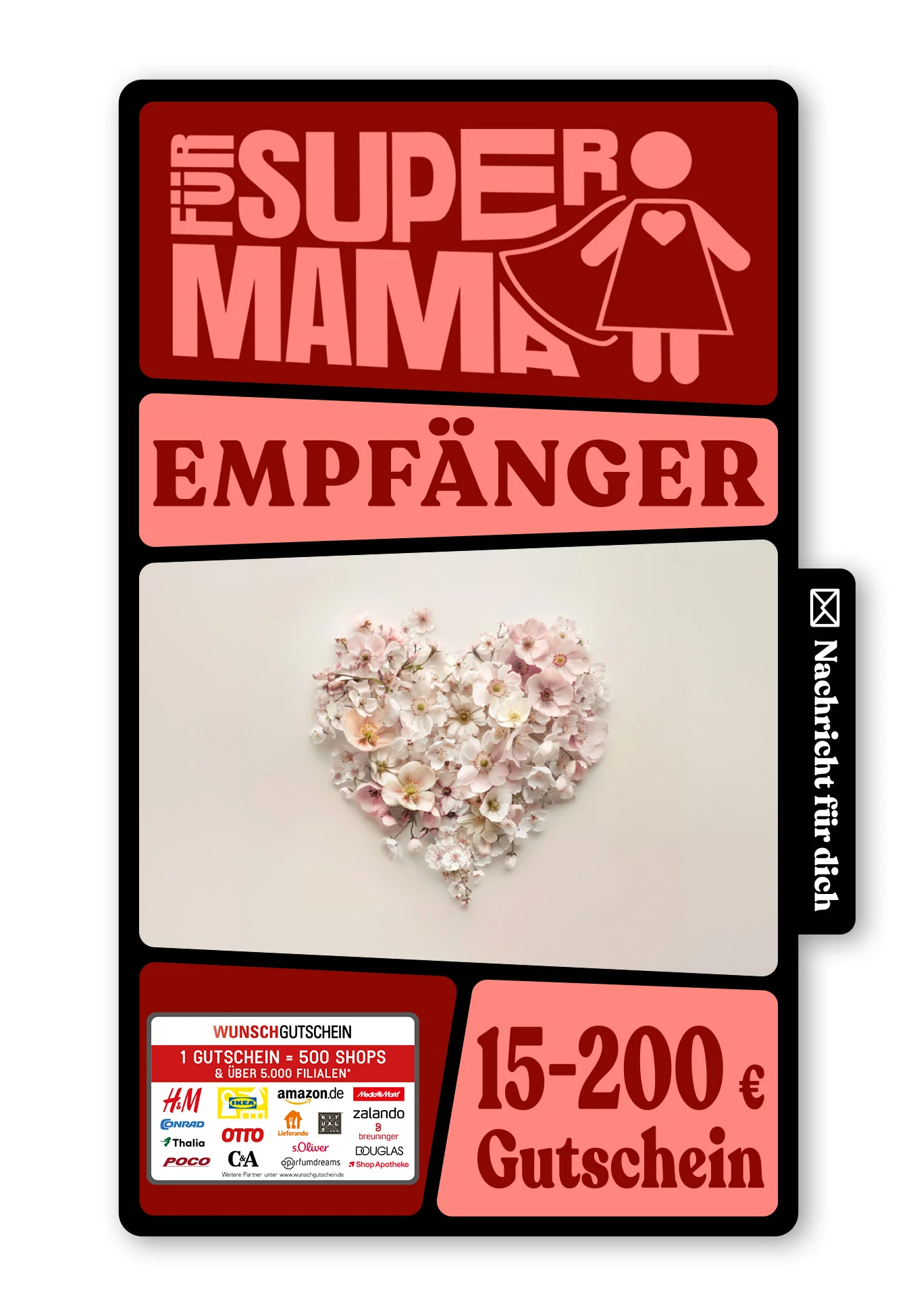 Digital - Danke für Alles Mama - Blumenherz