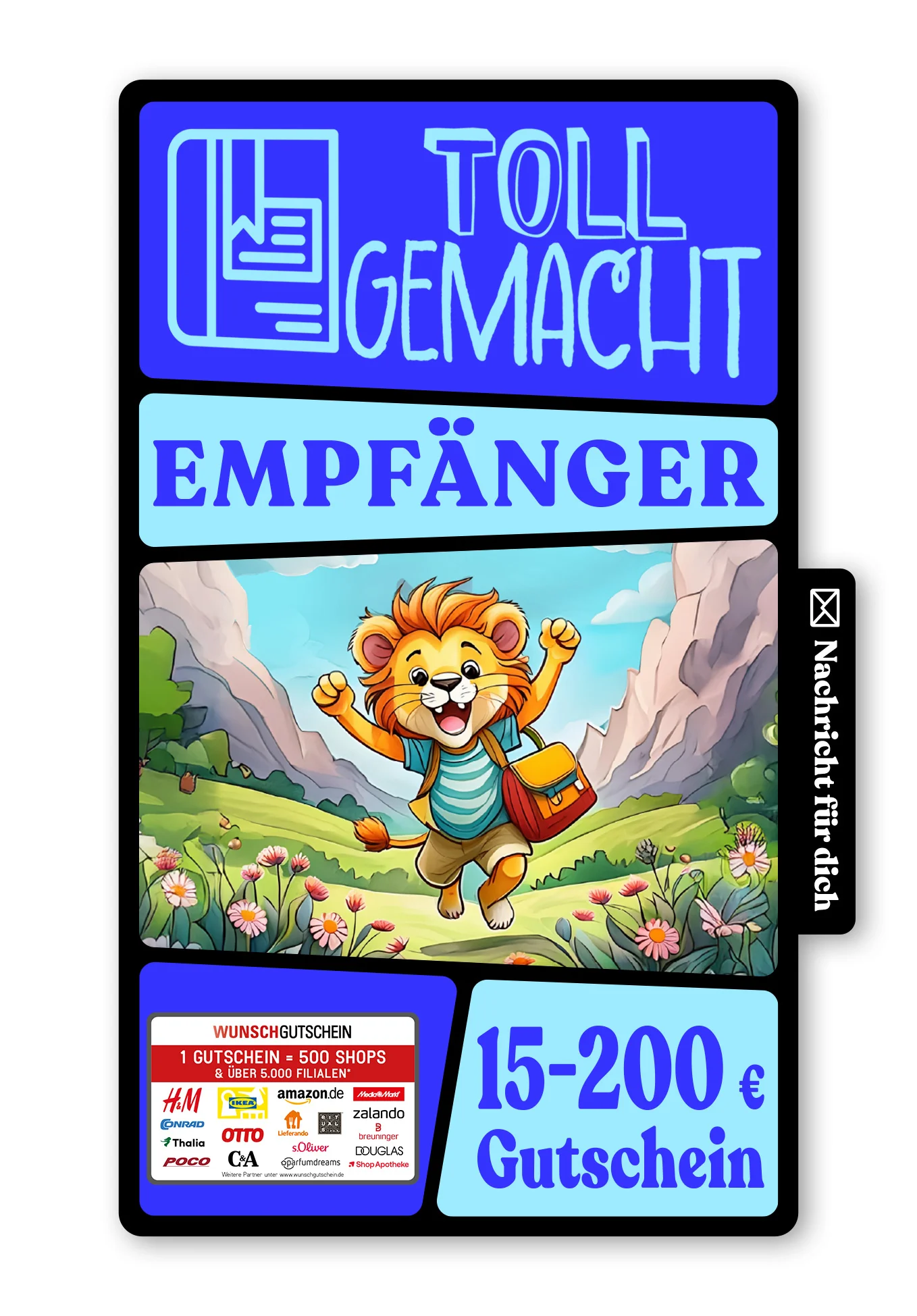 Digital - Endlich Schulkind - Löwe