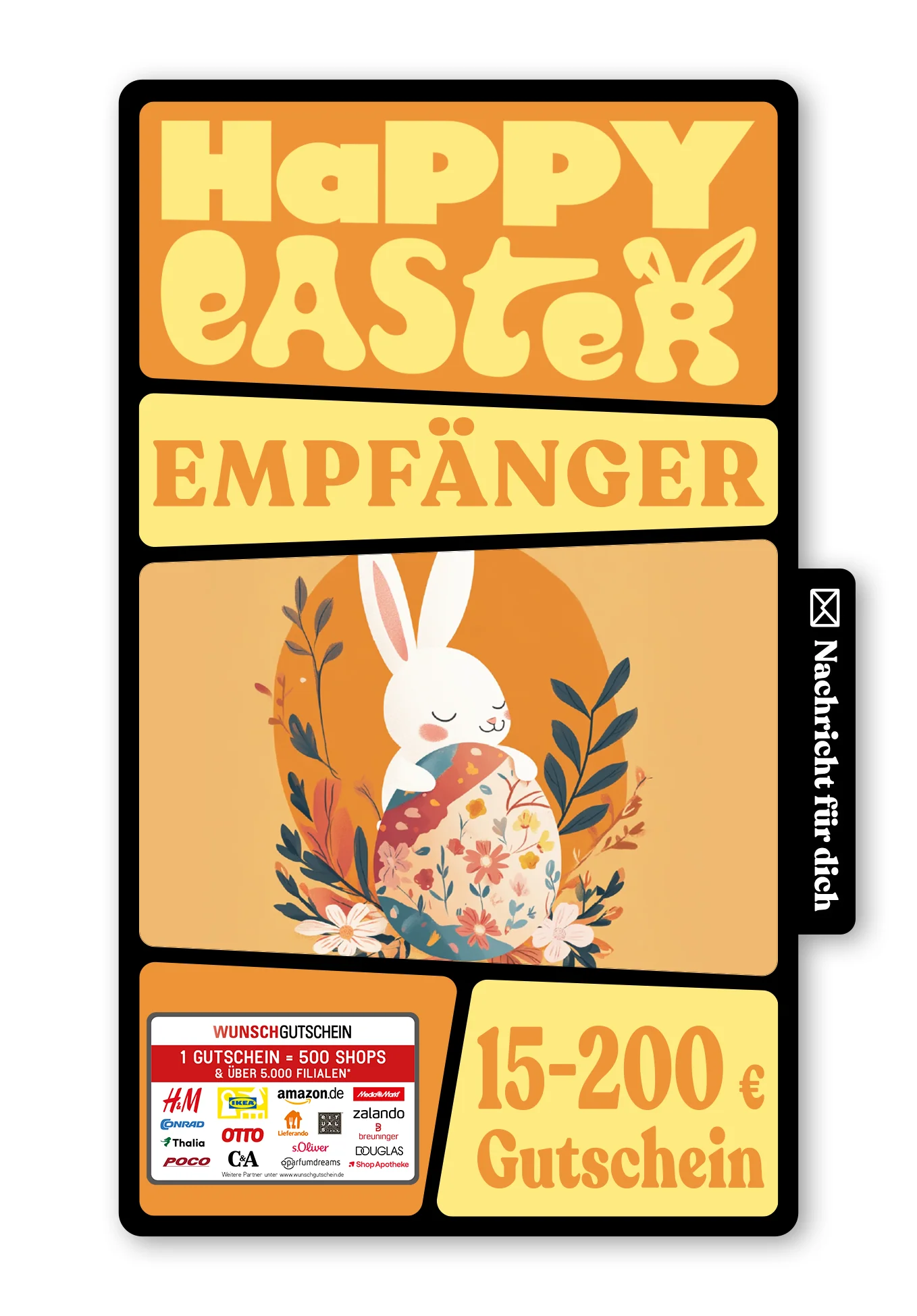 Digital - Frohe Ostern - Hase Orange
