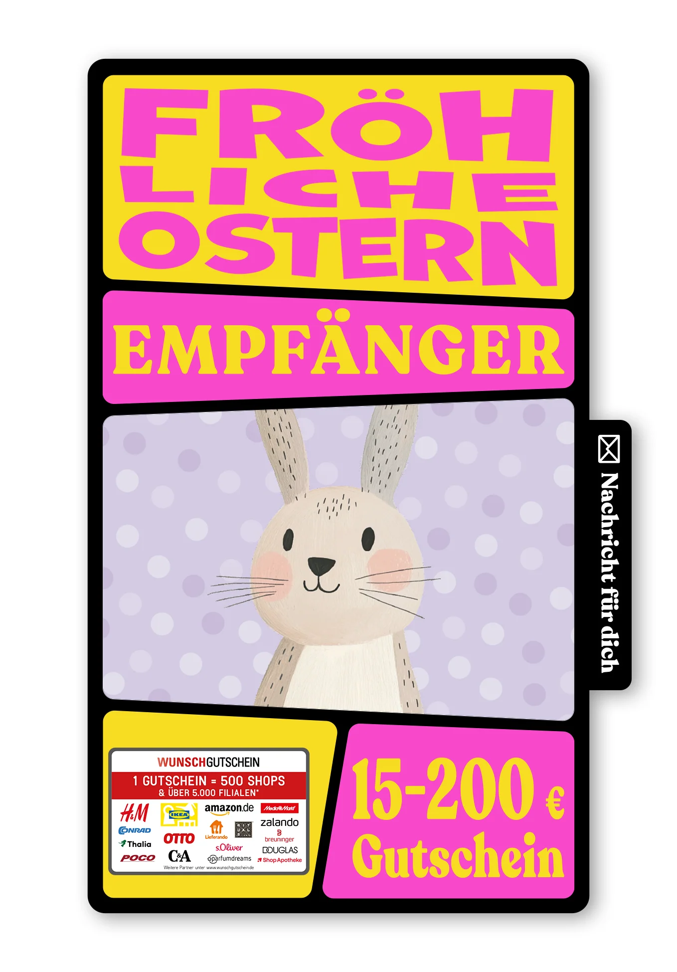 Digital - Frohe Ostern - Hase Pastellila