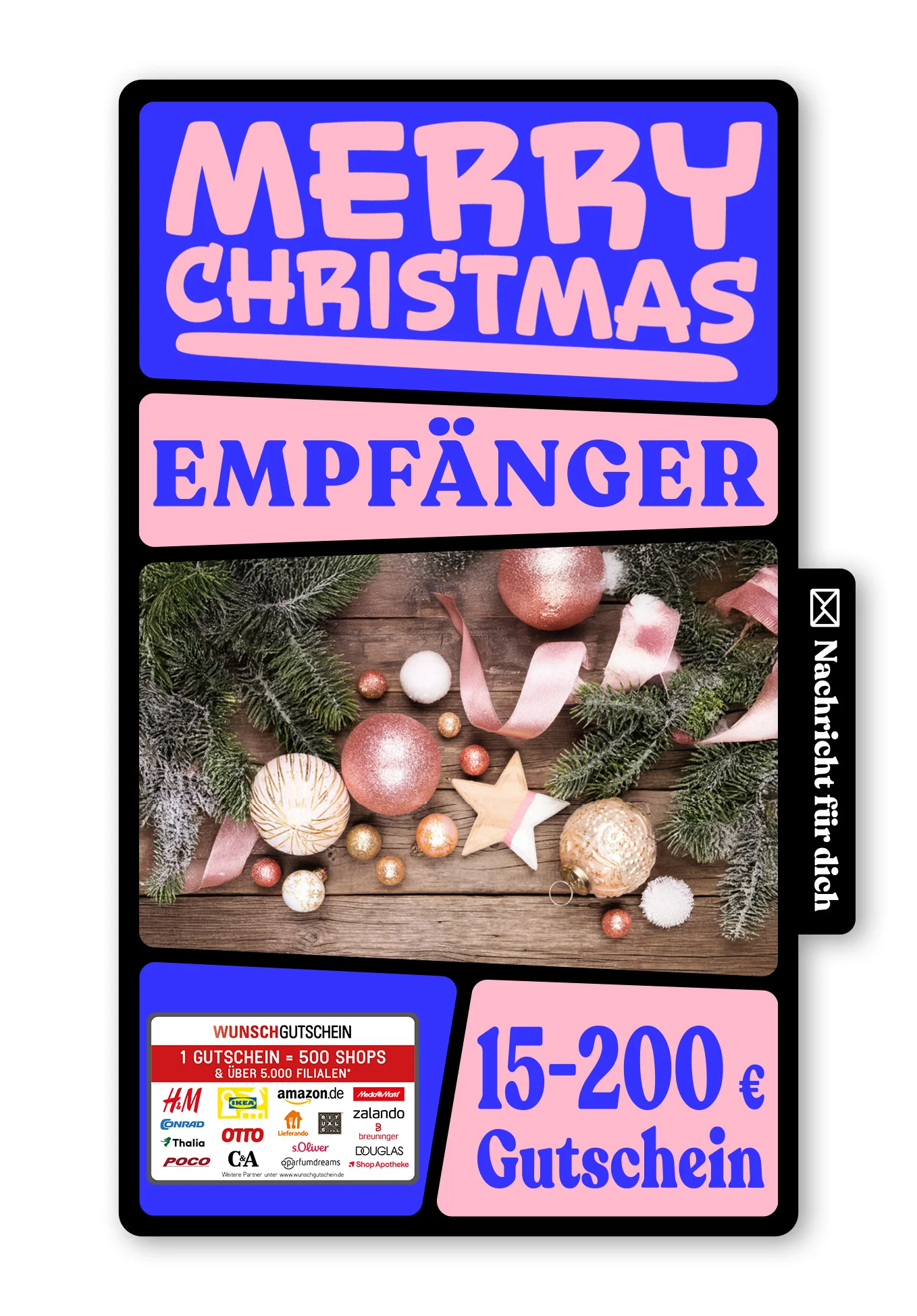 Digital - Frohe Weihnachten - Kugeln