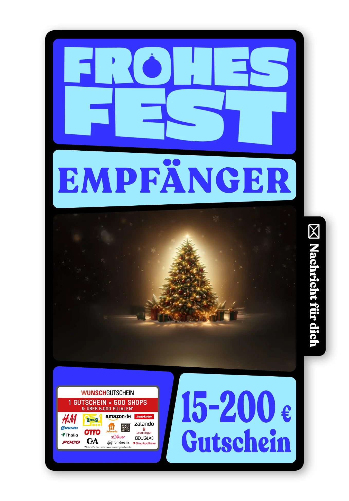 Digital - Frohe Weihnachten - Weihnachtsbaum