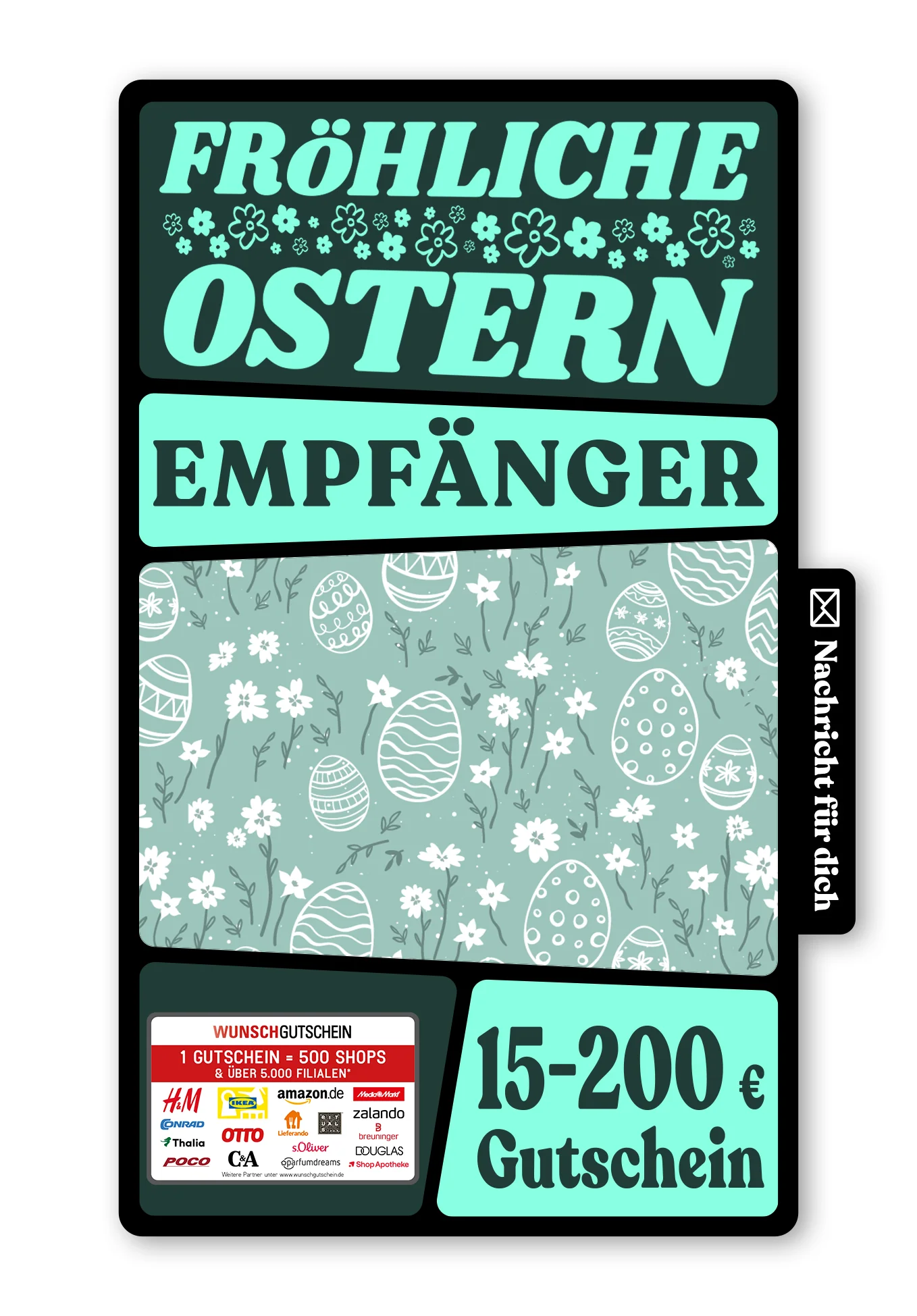 Digital - Fröhliche Ostern - Doodle Eier