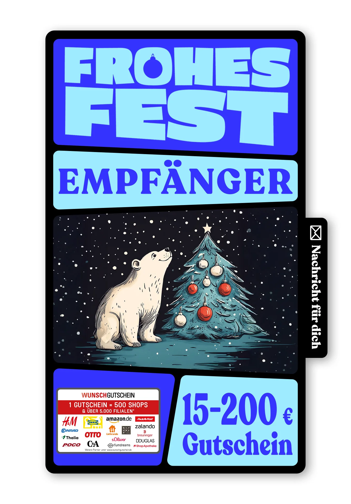 Digital - Fröhliche Weihnachten - Eisbär