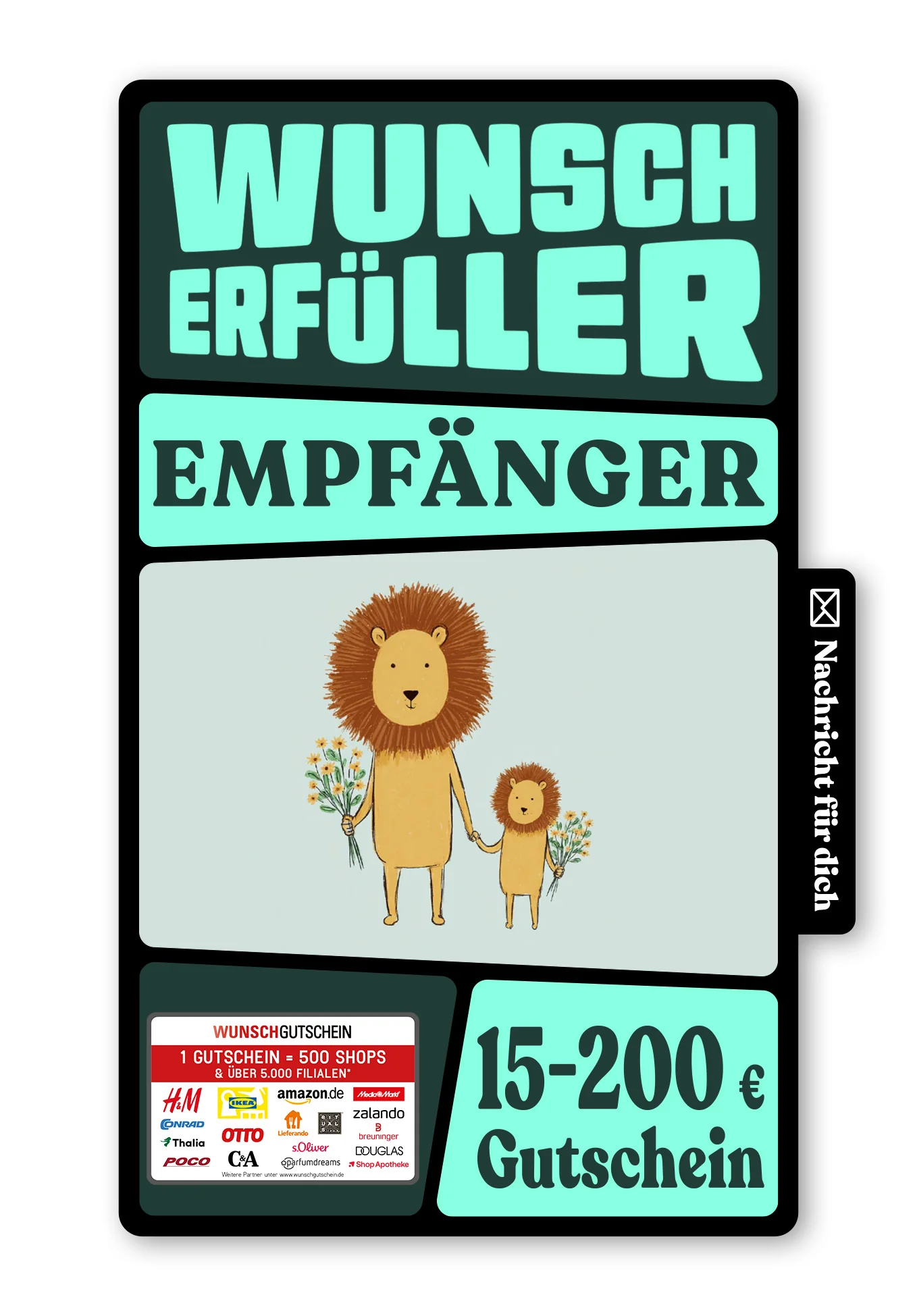 Digital - Für den besten Papa - Löwen Grün