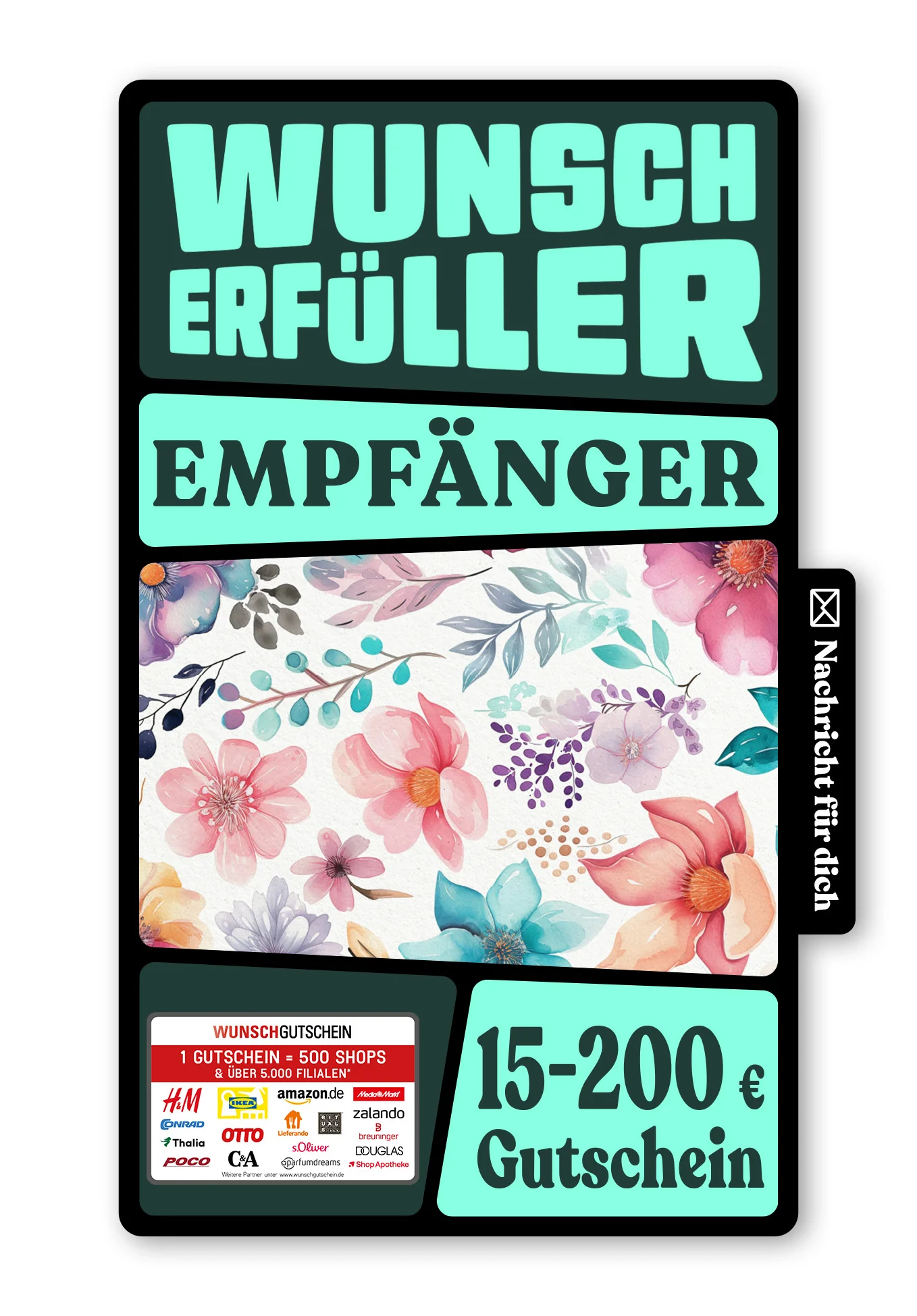 Digital - Für Dich - Blumen Aquarell