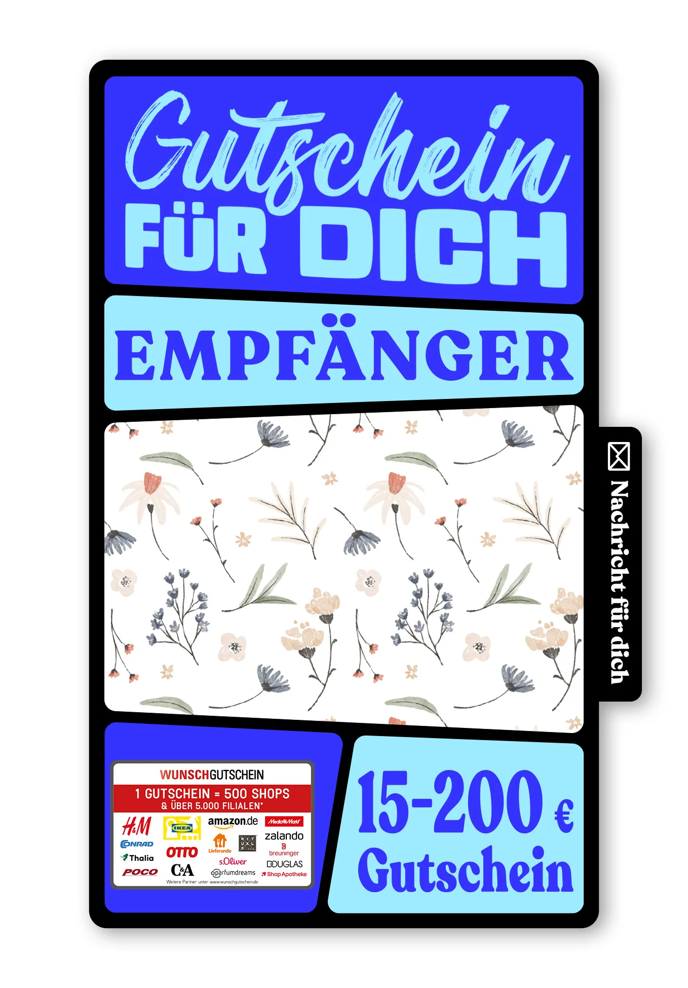 Digital - Für Dich - Blumen weiß