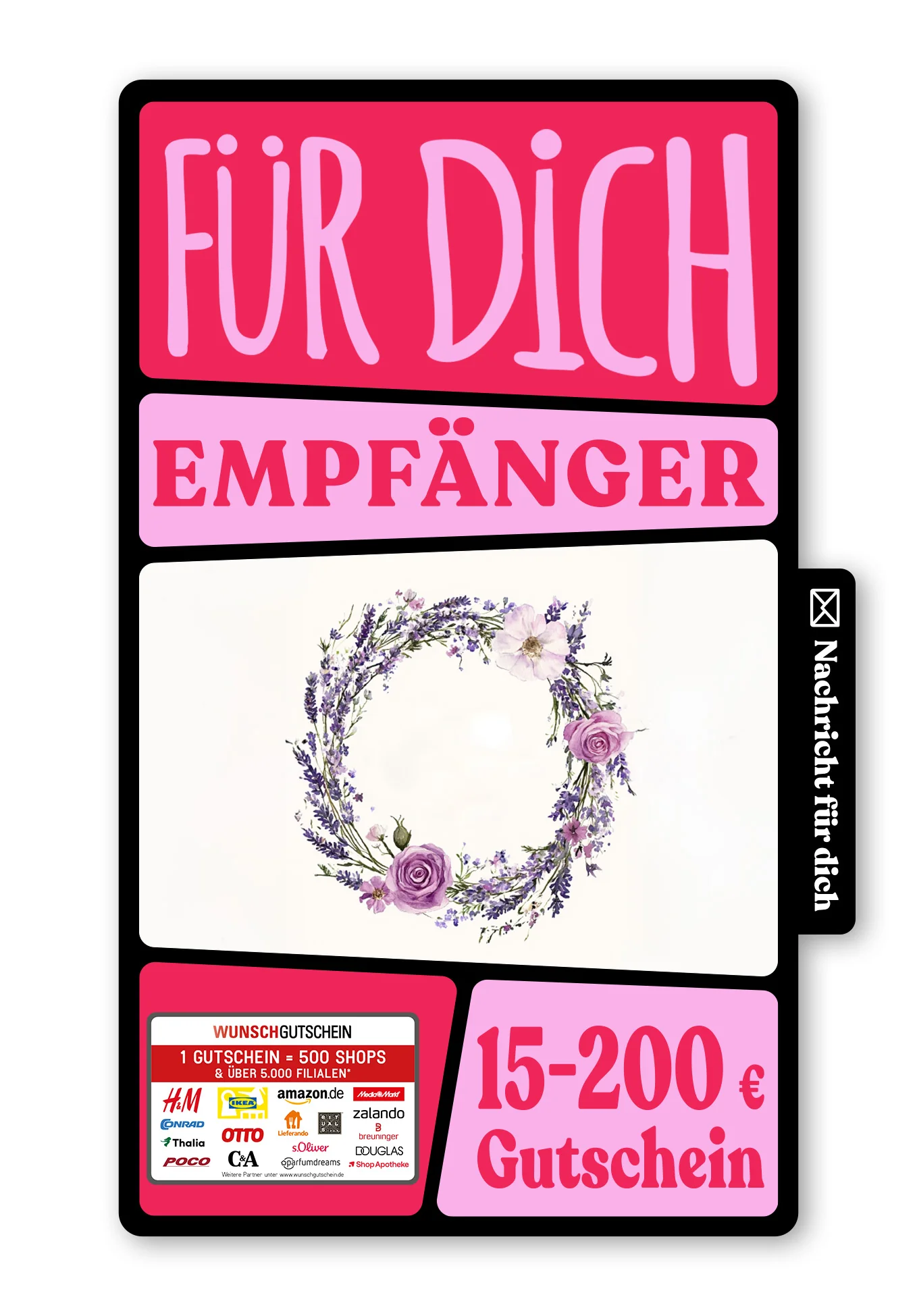Digital - Für die beste Mama - Blumenkranz Lila