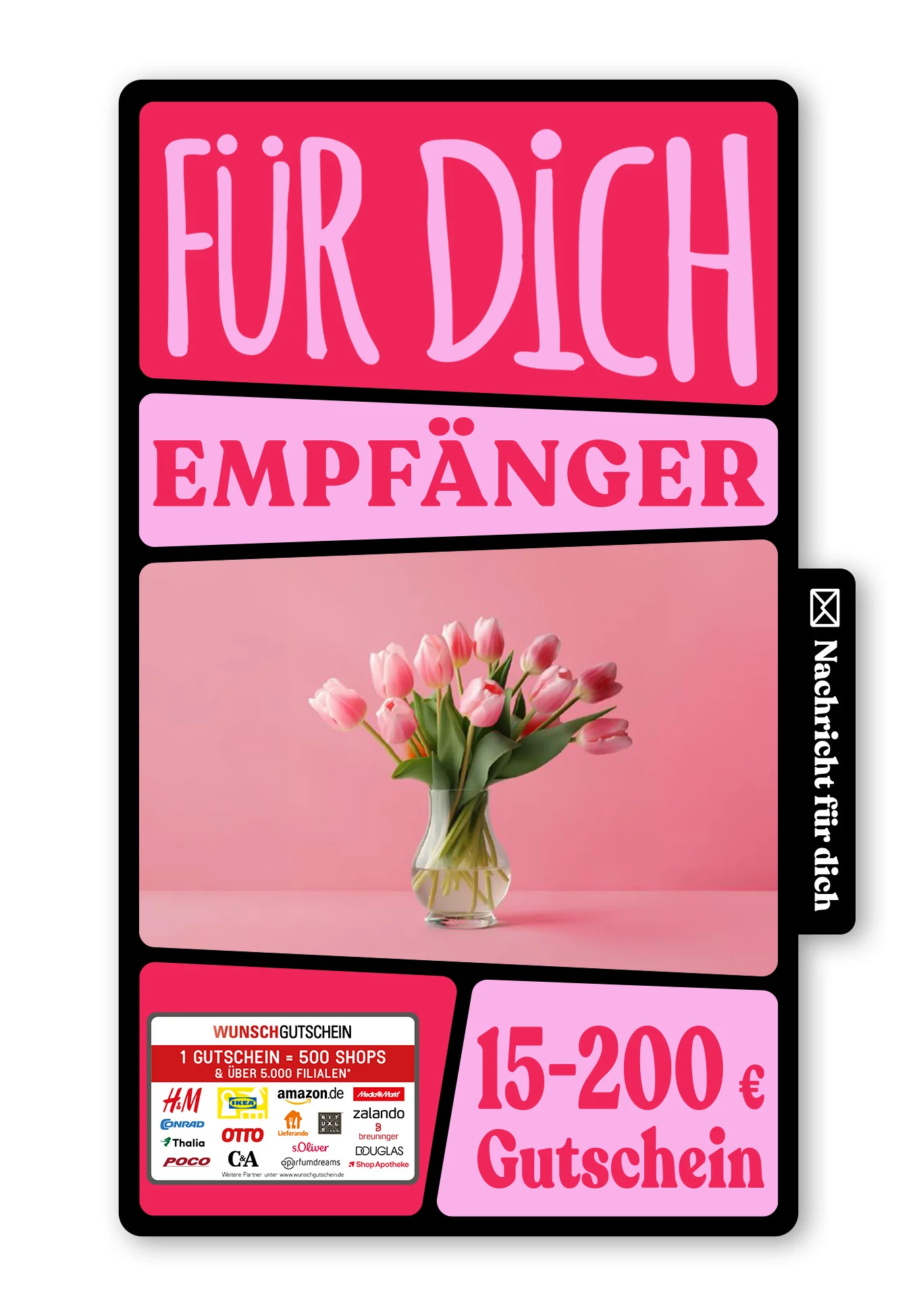 Digital - Für die beste Mama - Tulpenvase