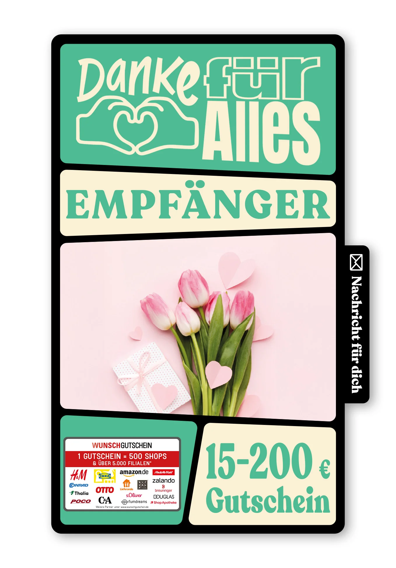 Digital - Für Mama - Herzen Tulpen
