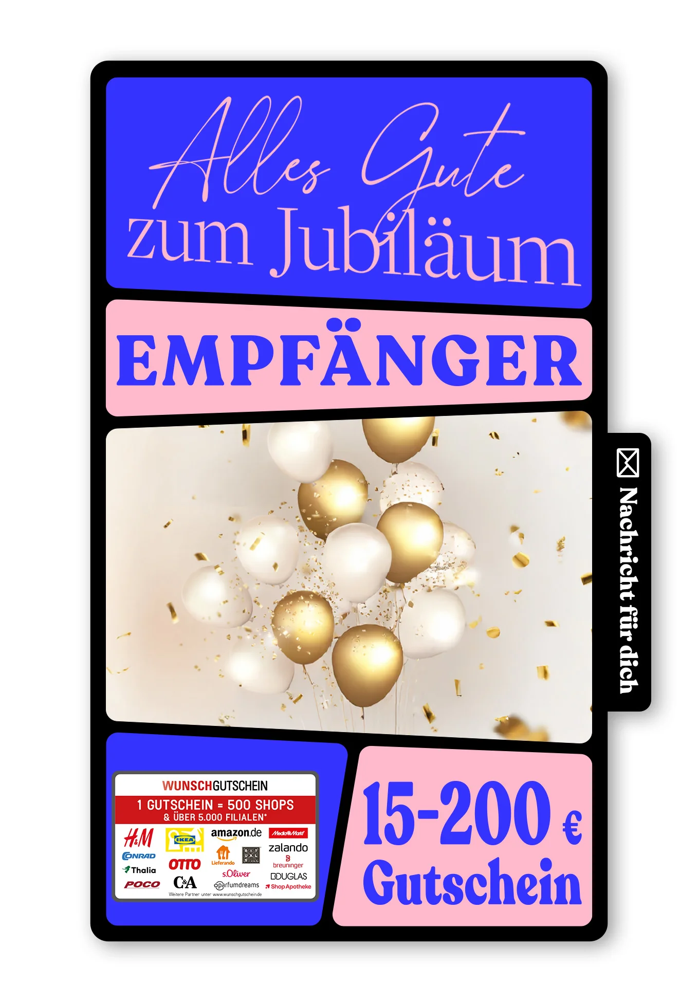 Digital - Glückwunsch zum Jubiläum - Gold