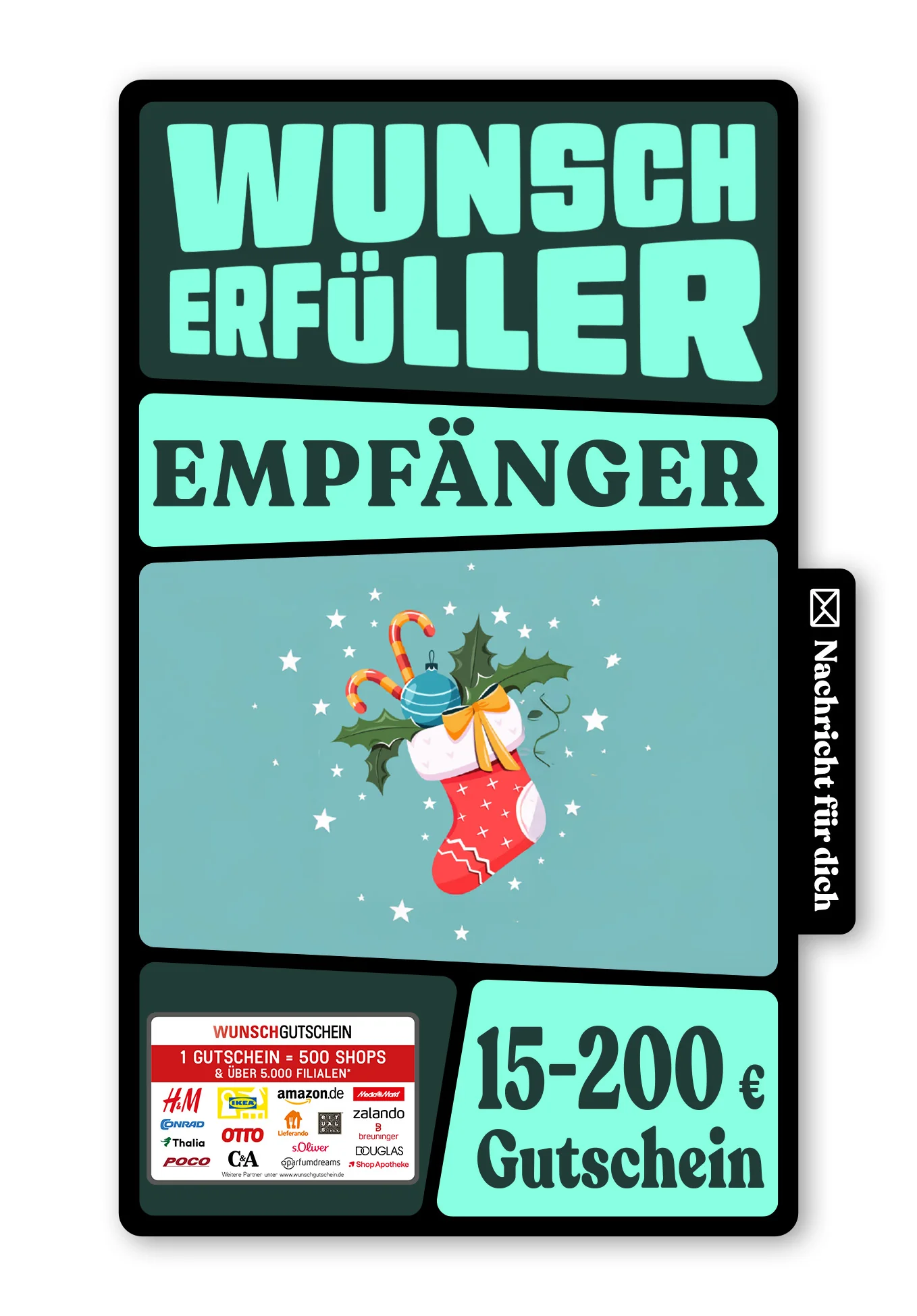 Digital - Grüße vom Nikolaus - Strumpf