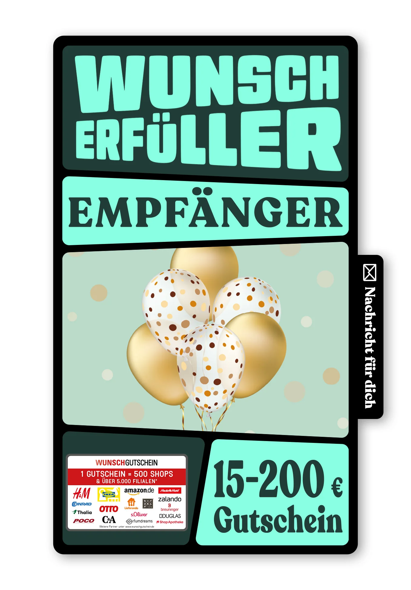 Digital - Happy Birthday - Ballons Gold