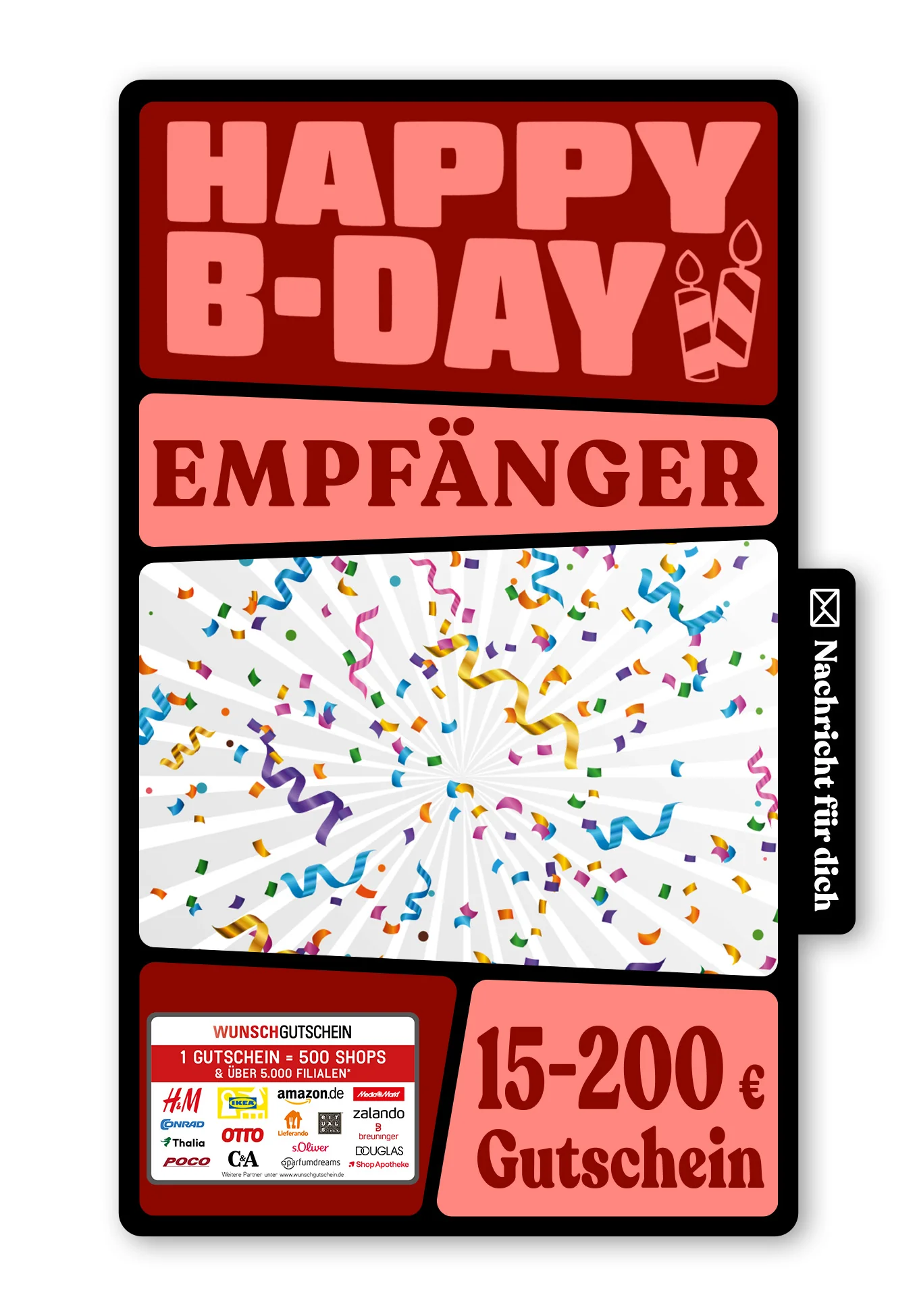 Digital - Happy Birthday - Konfetti
