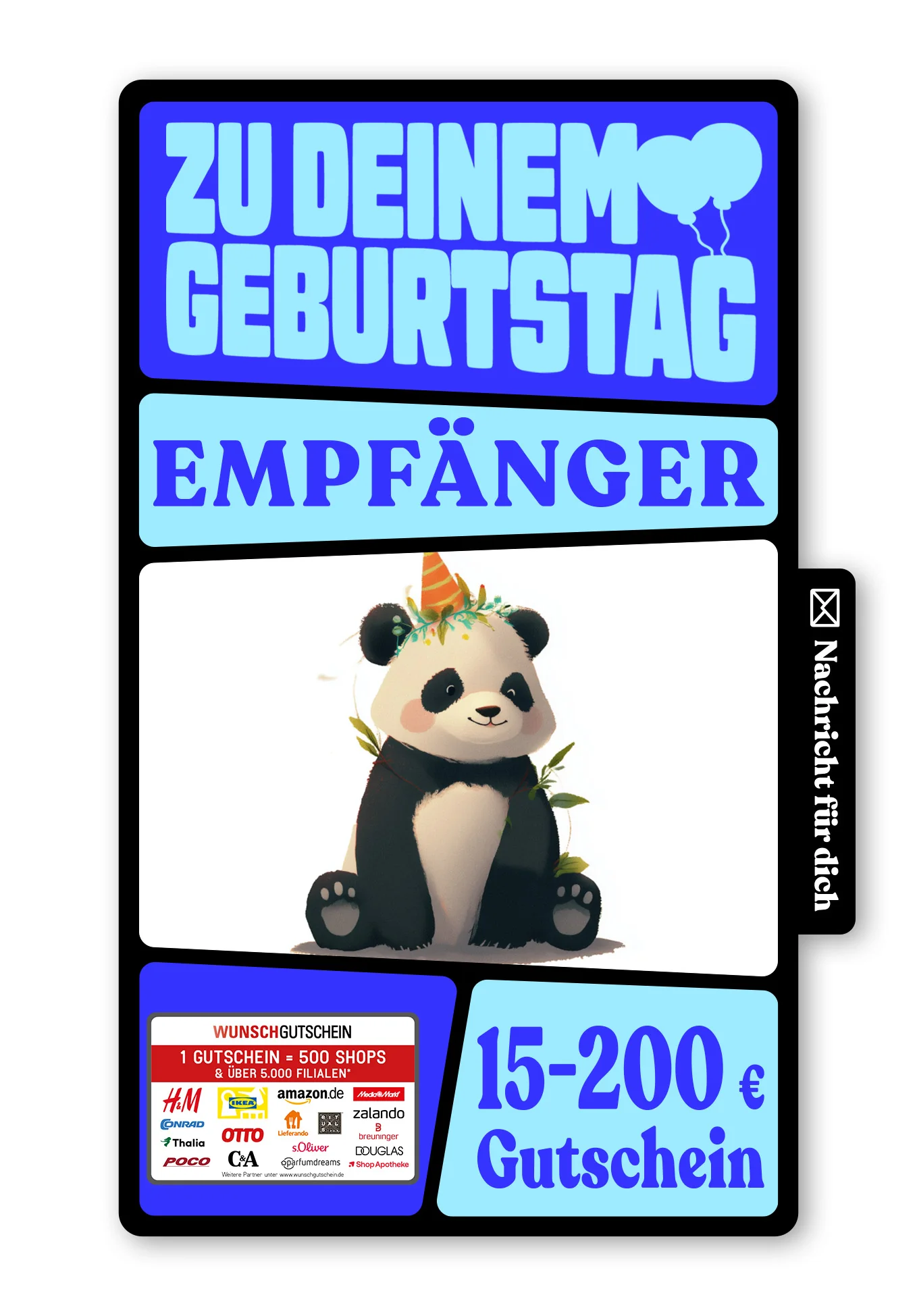 Digital - Happy Birthday - Panda