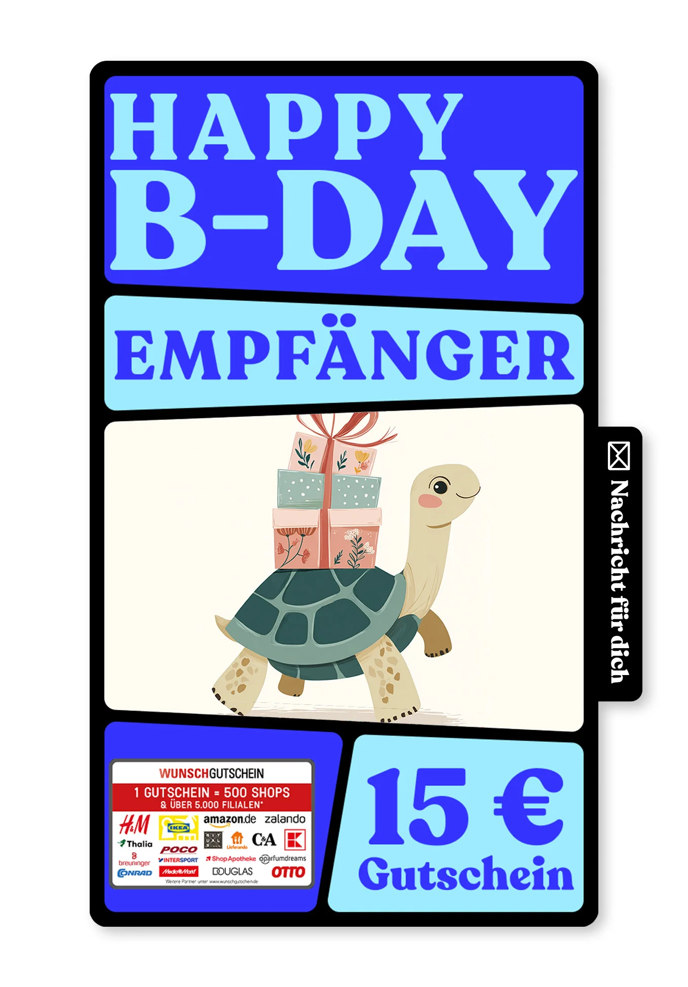 Digital - Happy Birthday - Schildkröte