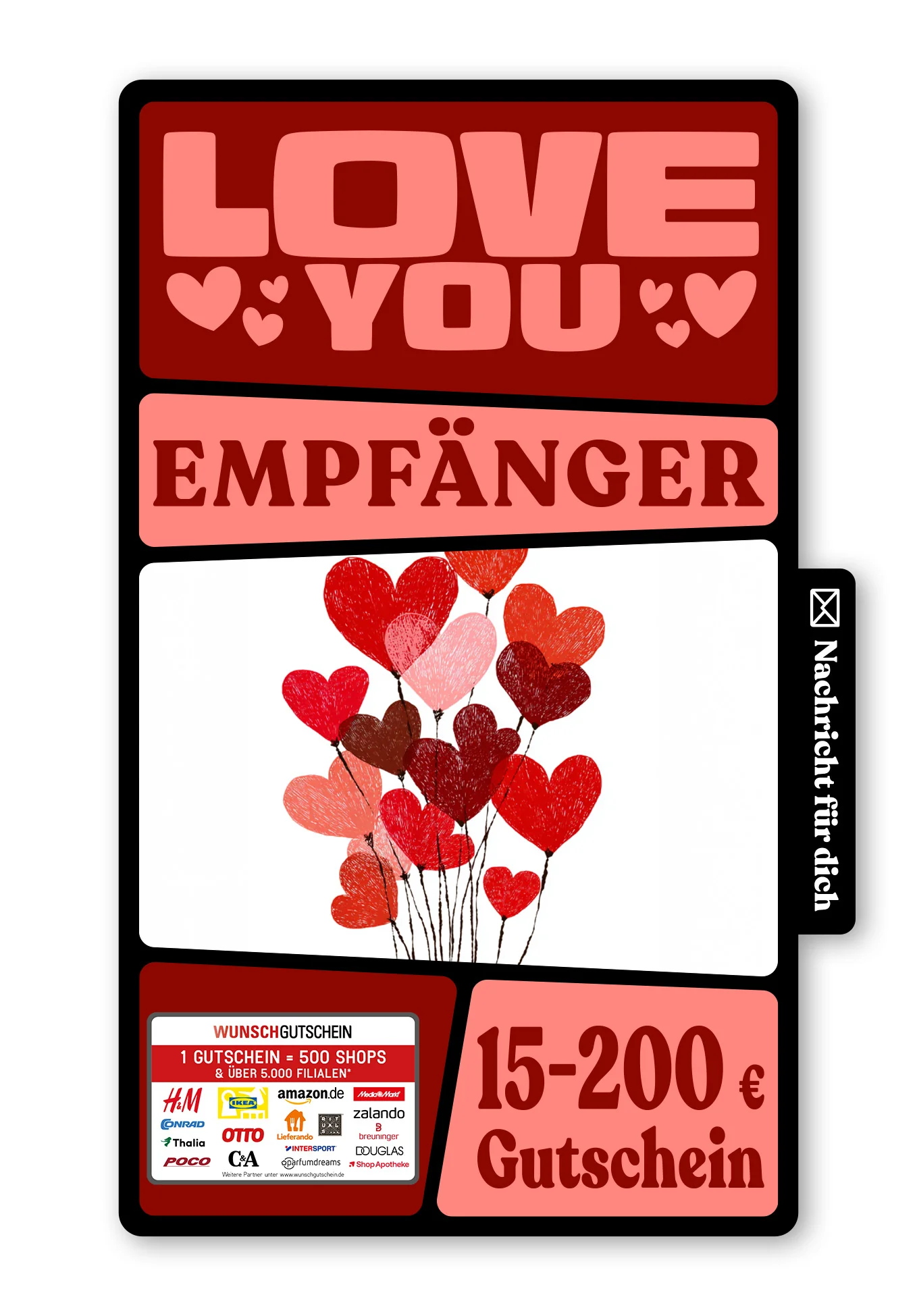 Digital - Happy Valentines Day - Herzballons