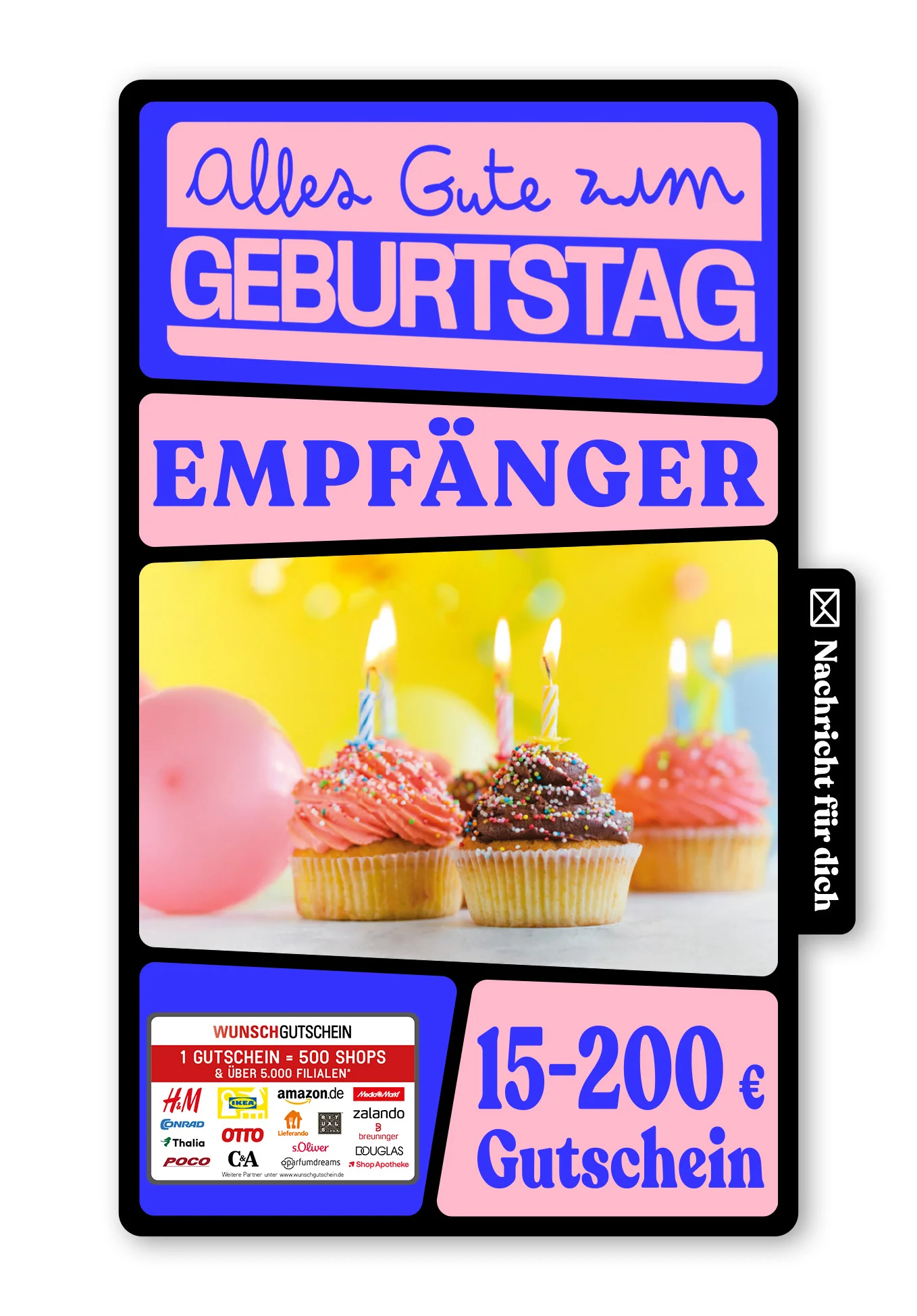 Digital - Herzlichen Glückwunsch - Muffins